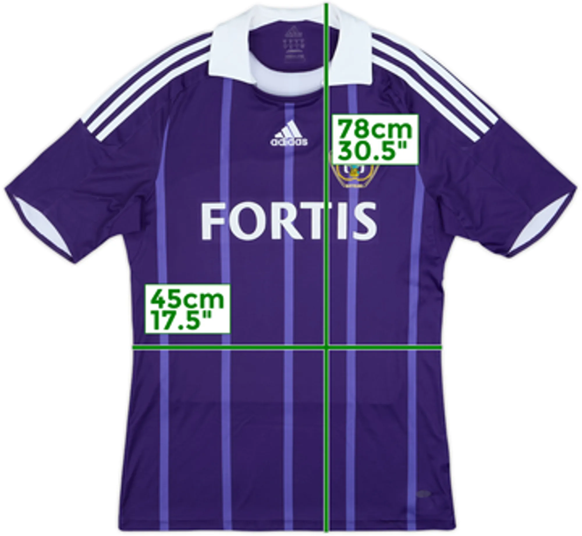 adidas Anderlecht Mens SS Away Shirt 2008/09