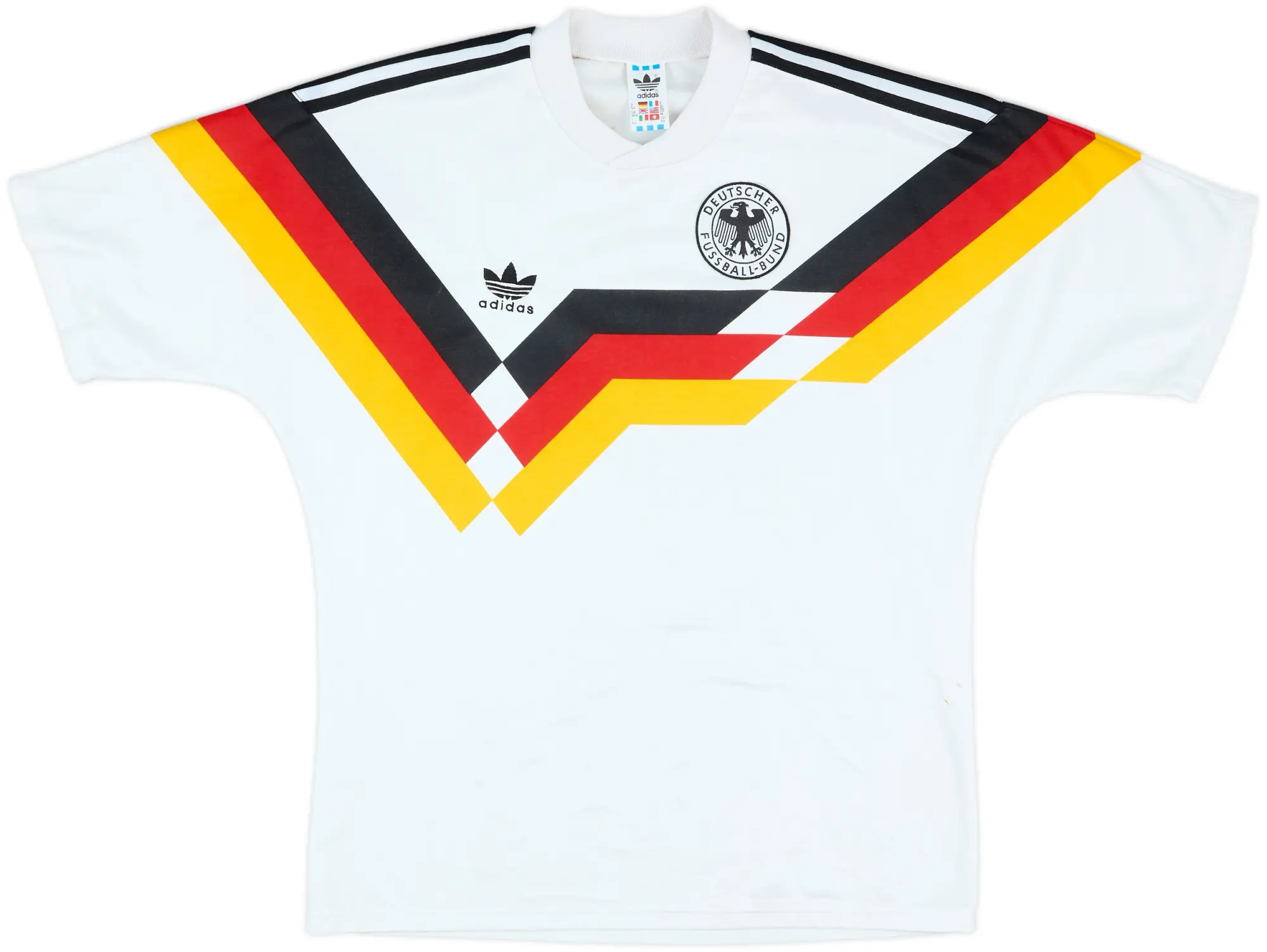 adidas Germany Mens SS Home Shirt 1988