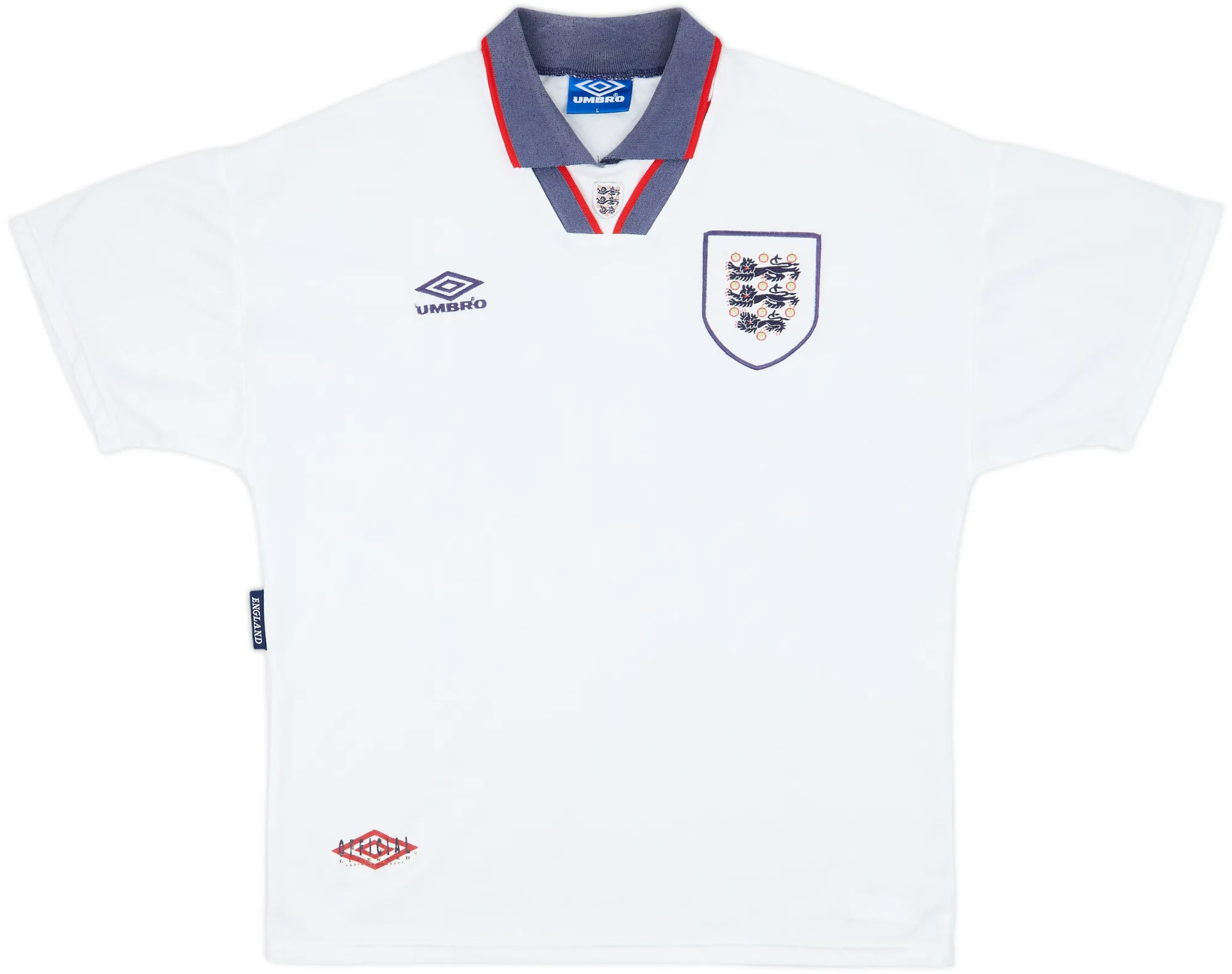 Umbro England Mens SS Home Shirt 1993