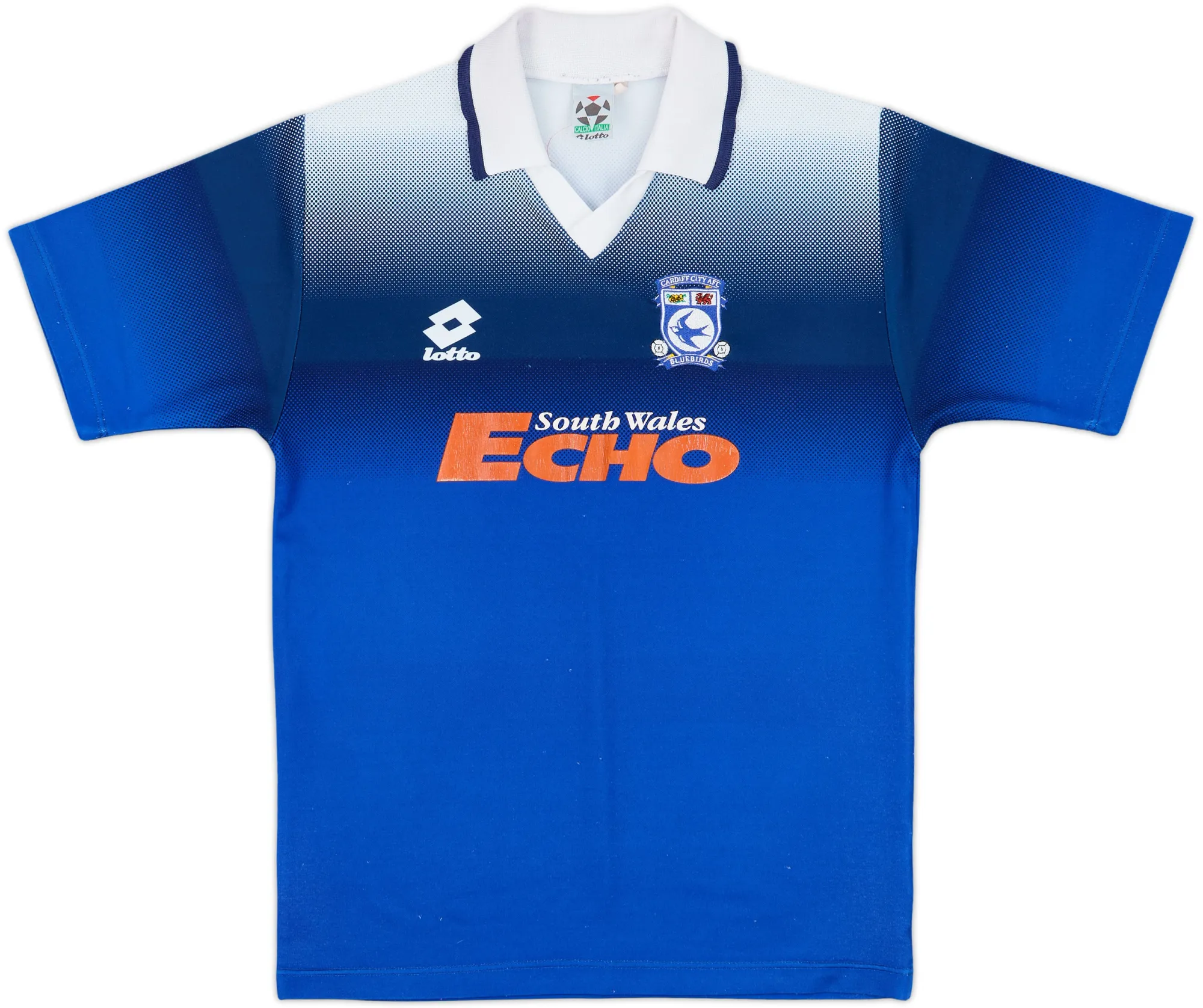 Lotto Cardiff City Mens SS Home Shirt 1996/97