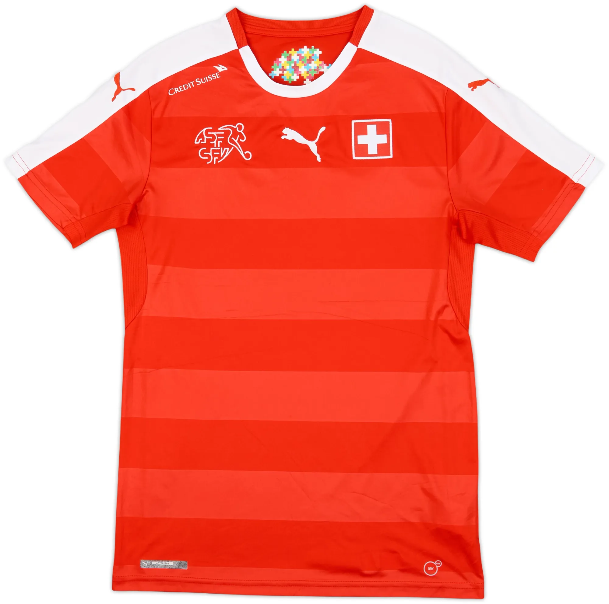 Puma Switzerland Mens SS Home Shirt 2016
