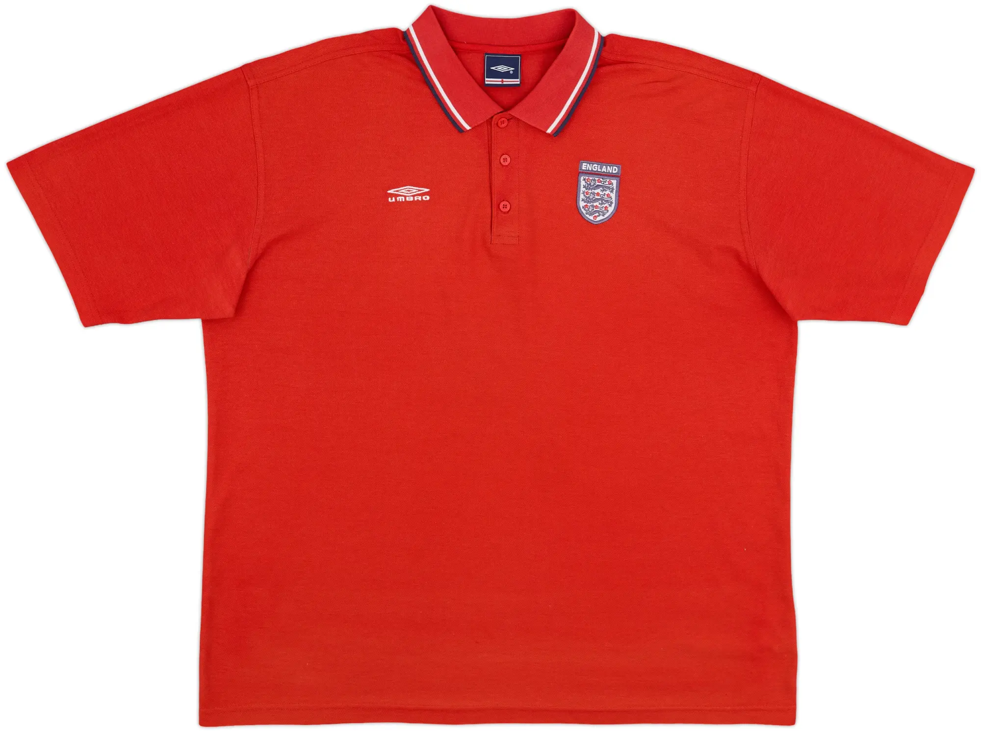 2002-03 England Umbro Polo Shirt - 7/10 - (XXL)