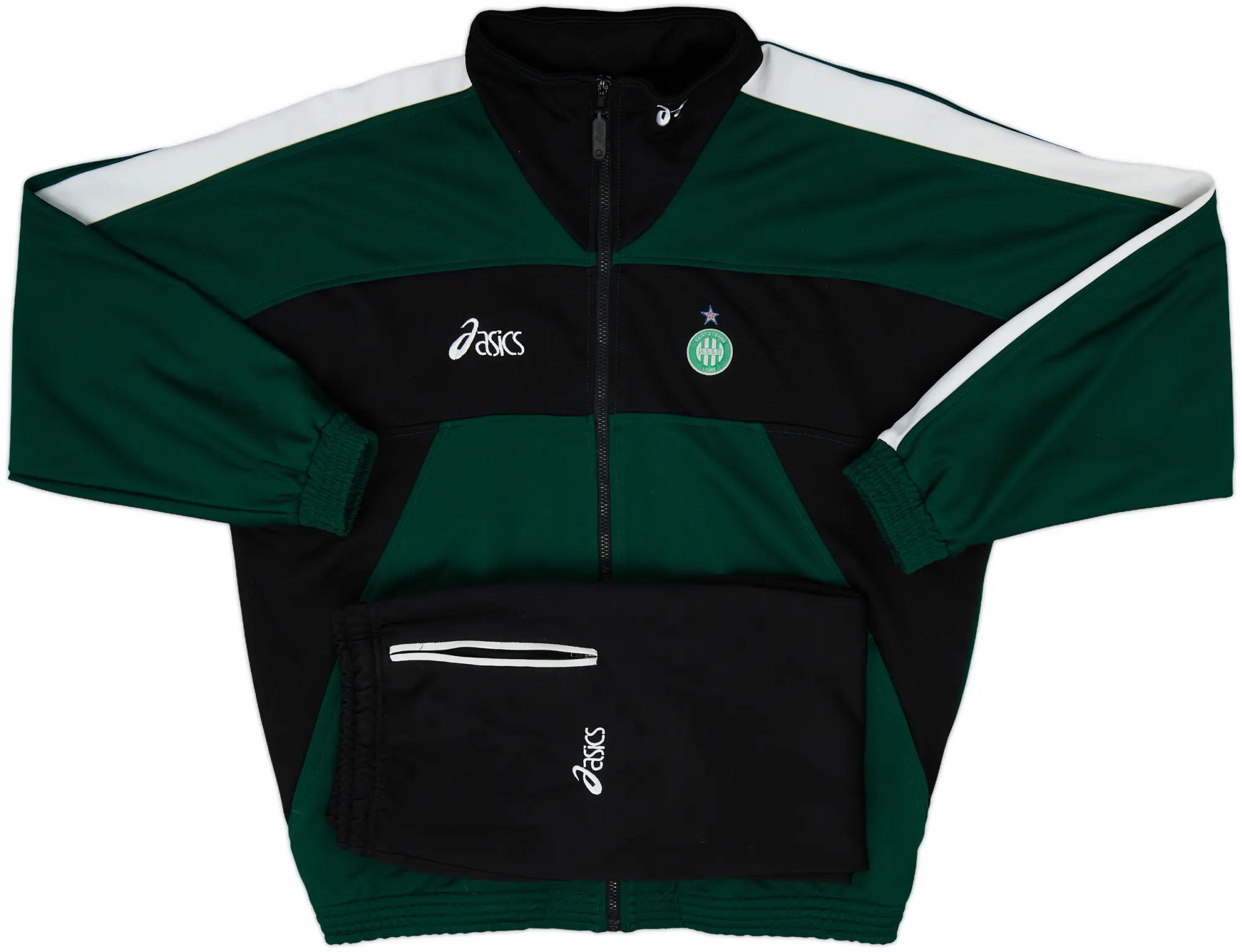 1999-00 Saint Etienne Asics Tracksuit - 9/10 - (XXL)