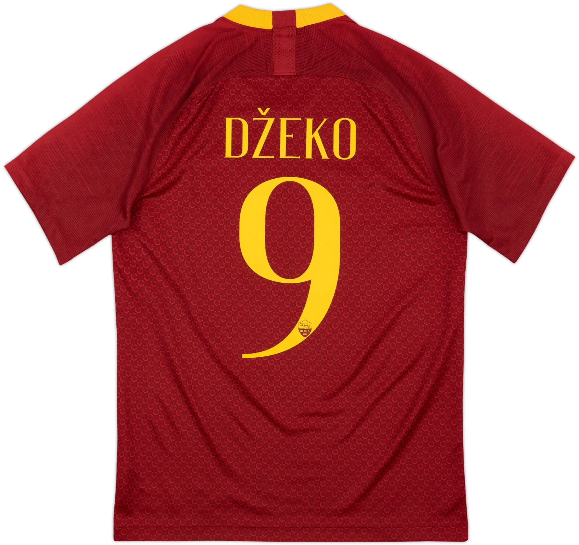 2018-19 Roma Home Shirt Dzeko #9 - 10/10 - (S)