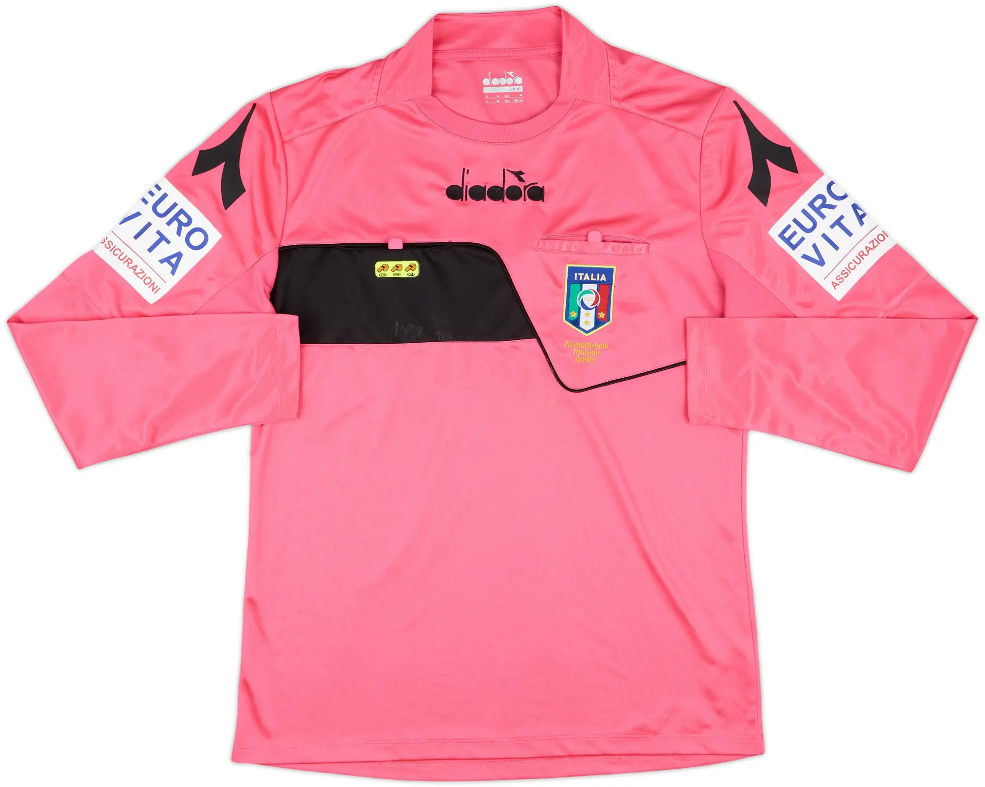 2017-18 Italy Diadora Referee L/S Shirt - 7/10 - (M)
