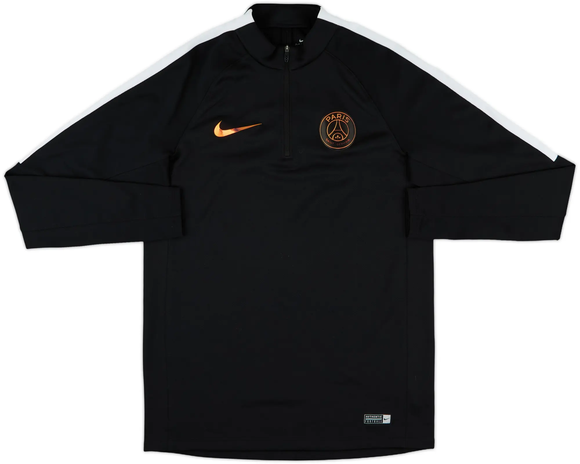2016-17 Paris Saint-Germain Nike 1/4 Zip Drill Top - 8/10 - (S)