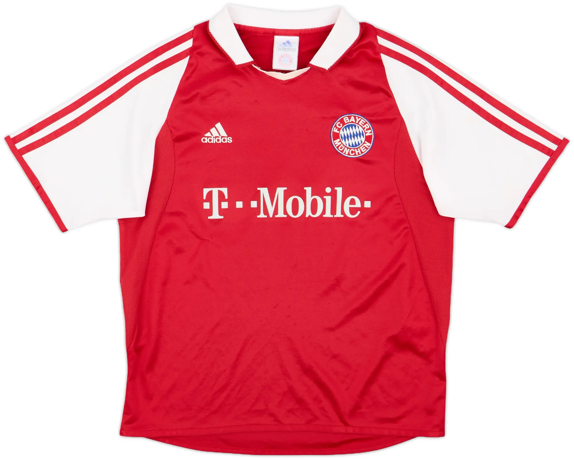 adidas Bayern Munich Boys SS Home Shirt 2003/04