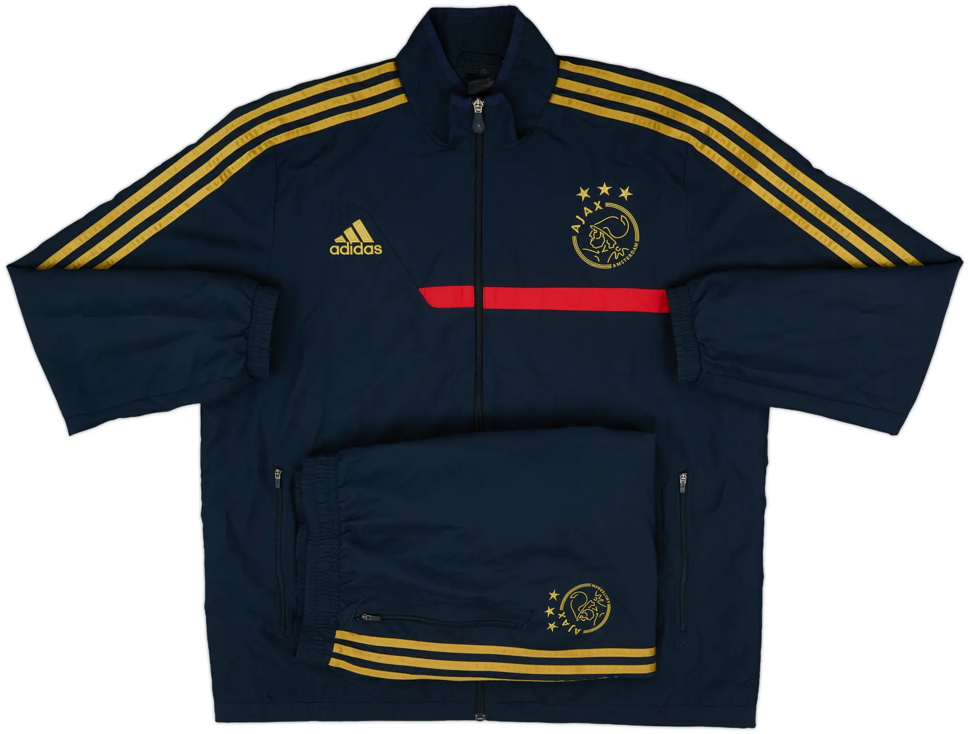 2013-14 Ajax adidas Full Tracksuit - 8/10 - (XXL)
