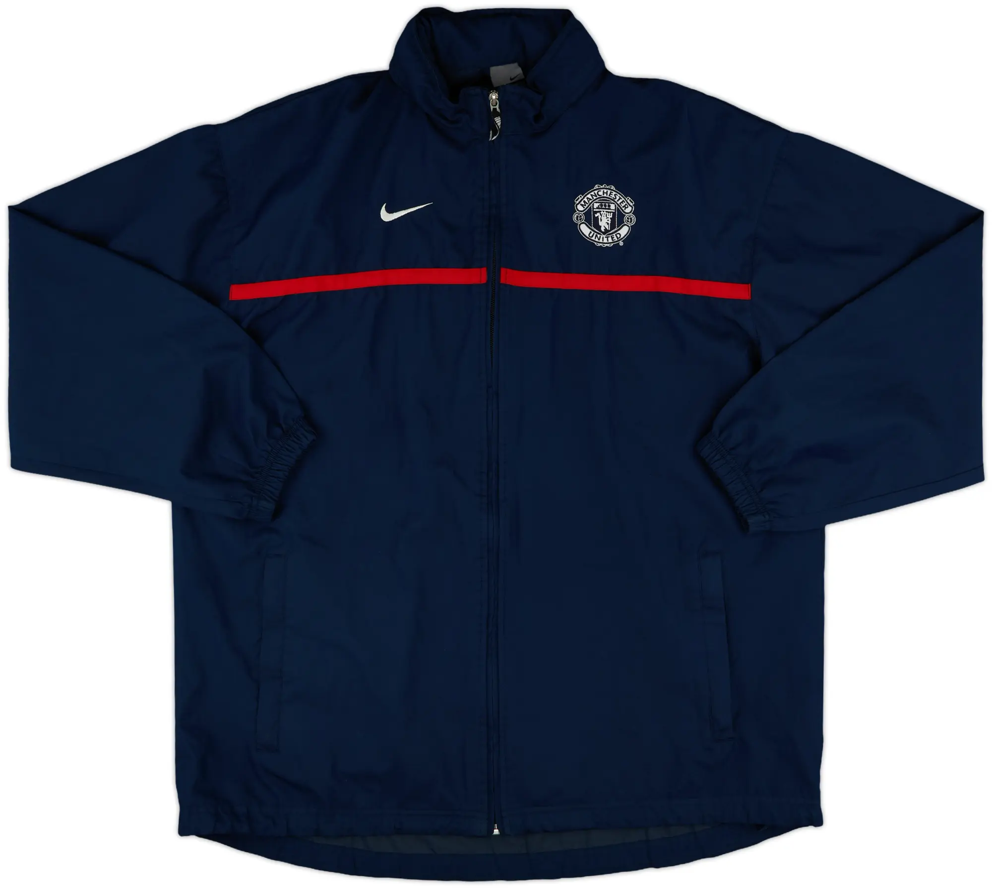 2003-04 Manchester United Nike Hooded Rain Jacket - 8/10 - (L)
