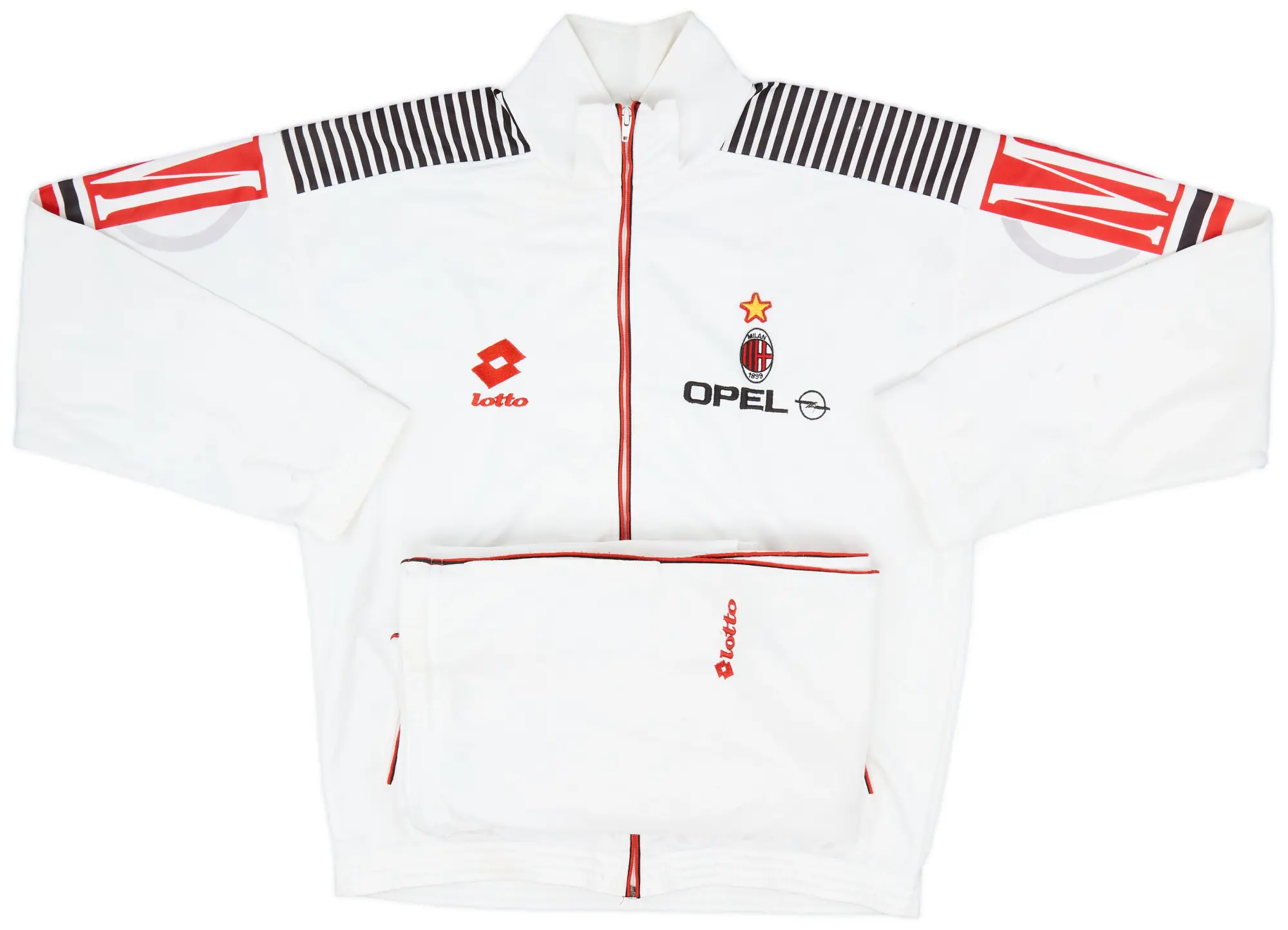 1995-96 AC Milan Lotto Tracksuit - 5/10 - (L)