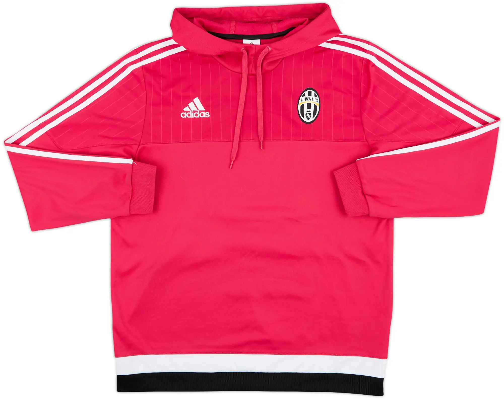 2015-16 Juventus adidas Hooded Sweat Top - 7/10 - (L)