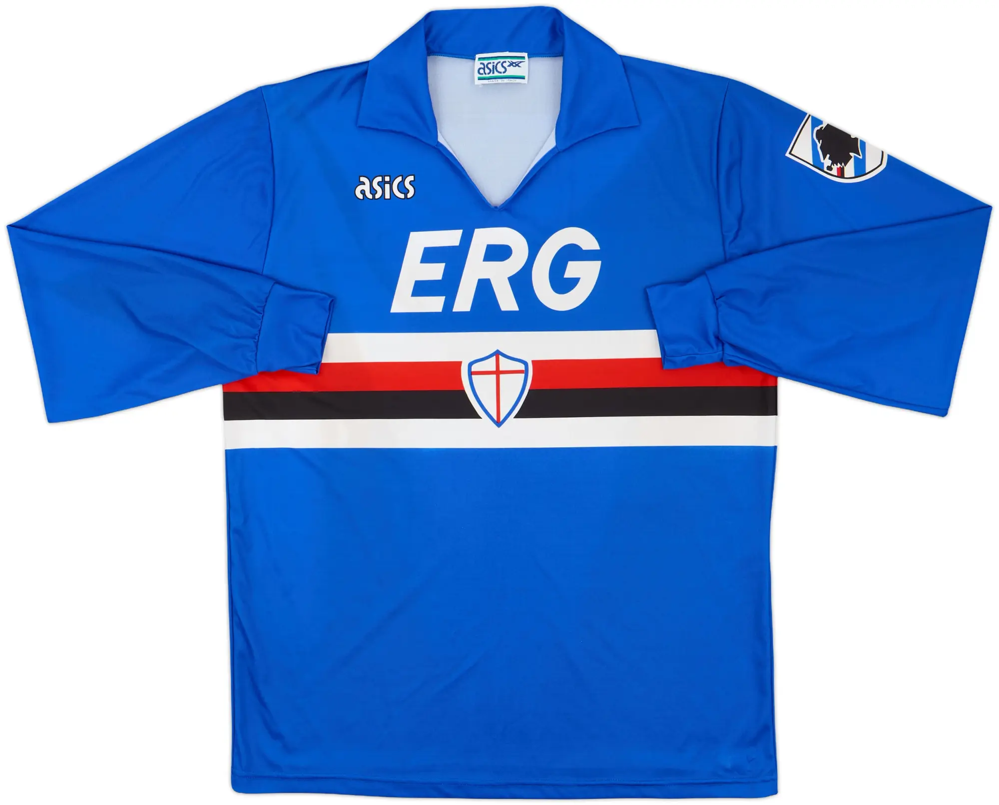 Asics Sampdoria Mens LS Home Shirt 1990/92