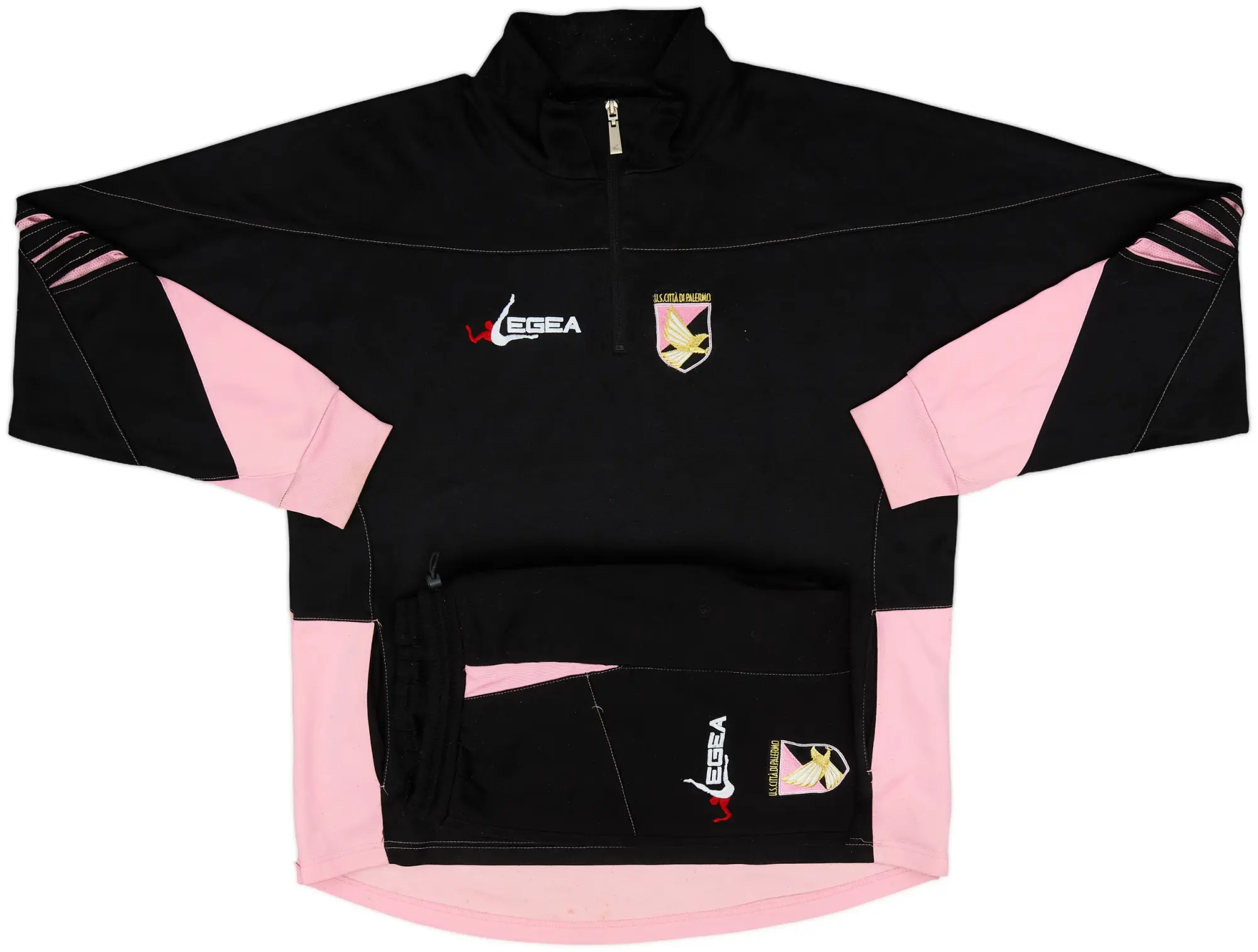 2010-11 Palermo Legea 1/4 Zip Tracksuit - 9/10 - (XL)