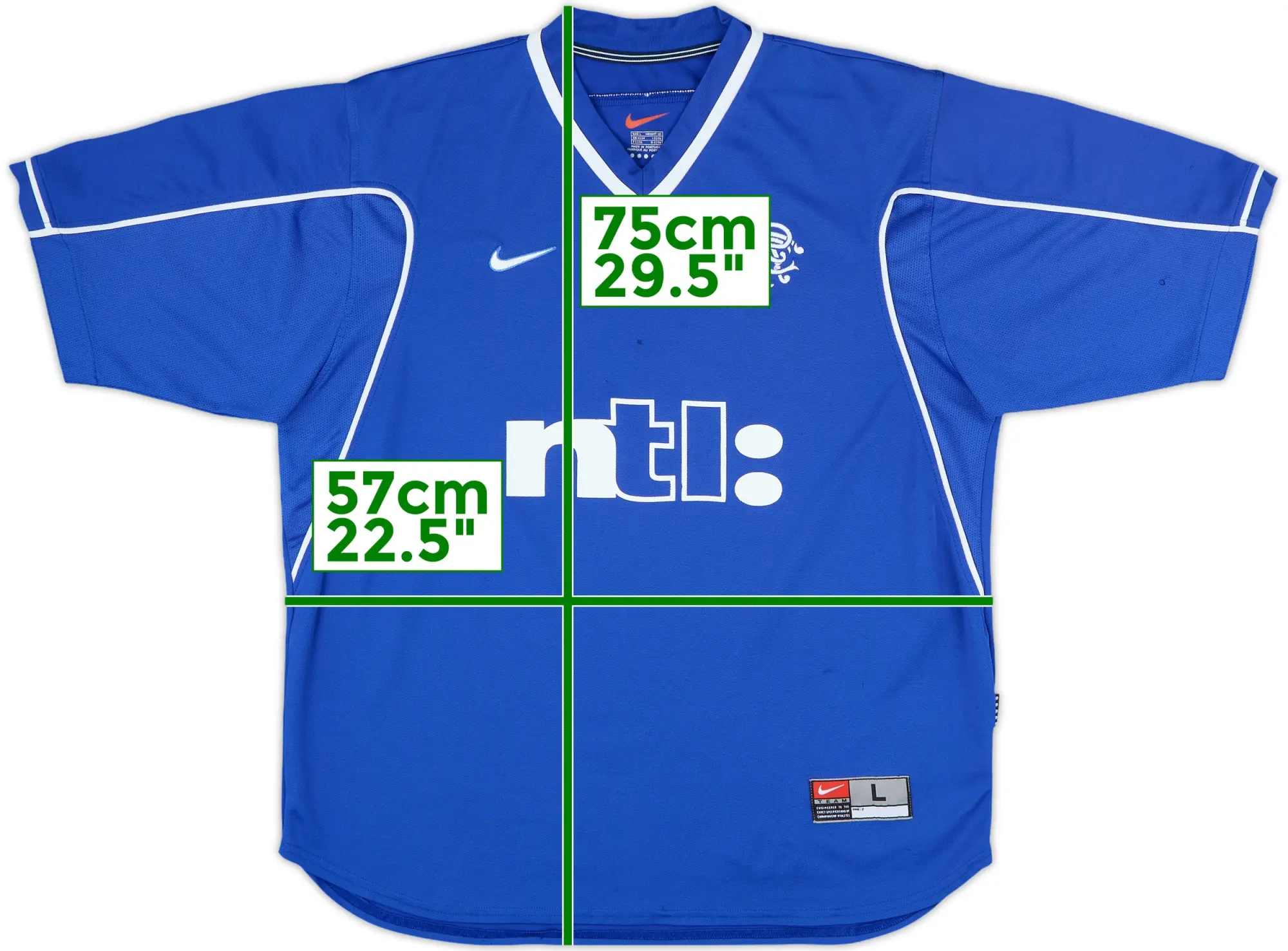 Nike Rangers Mens SS Home Shirt 1999/01