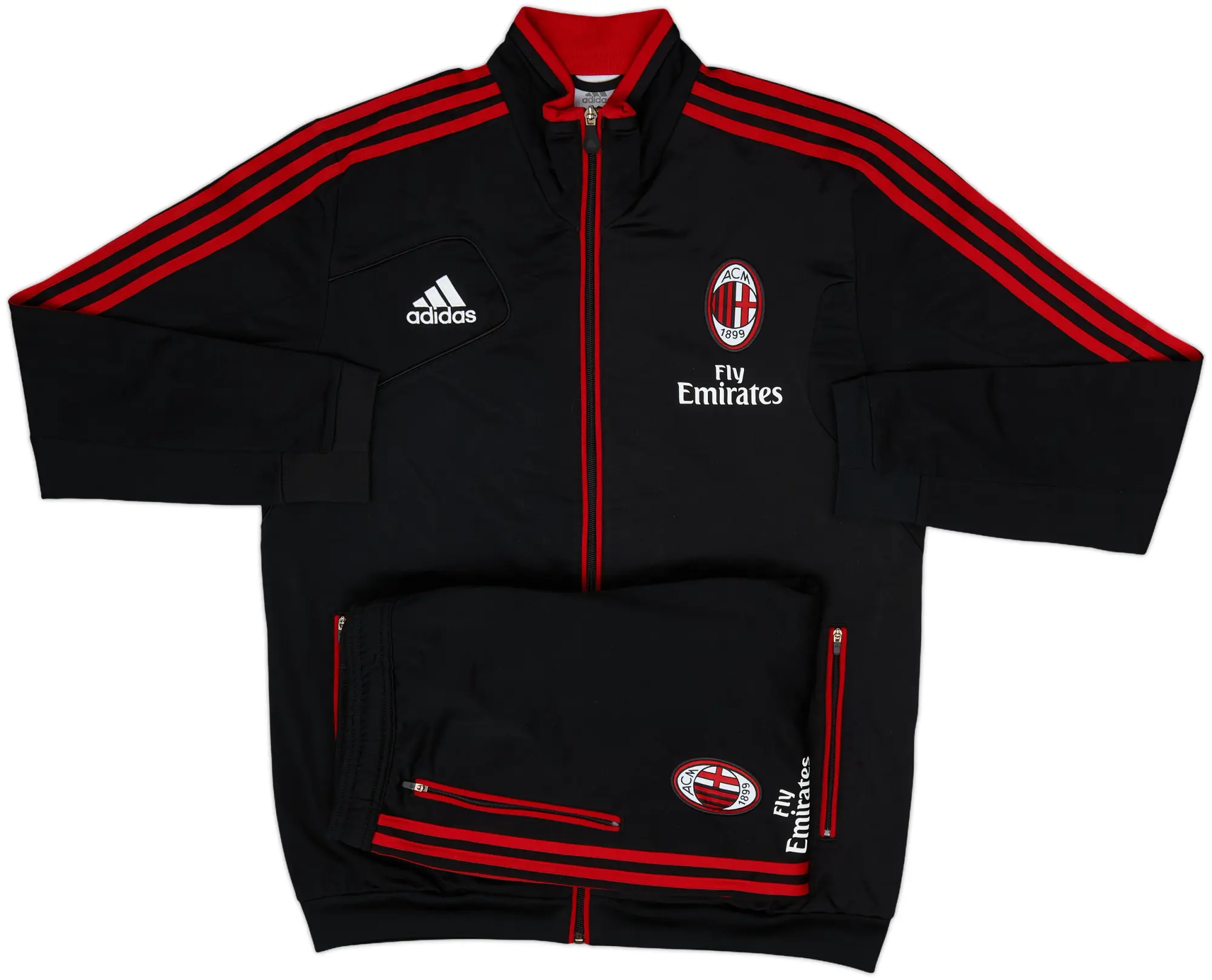 2012-13 AC Milan adidas Tracksuit - 9/10 - (L)