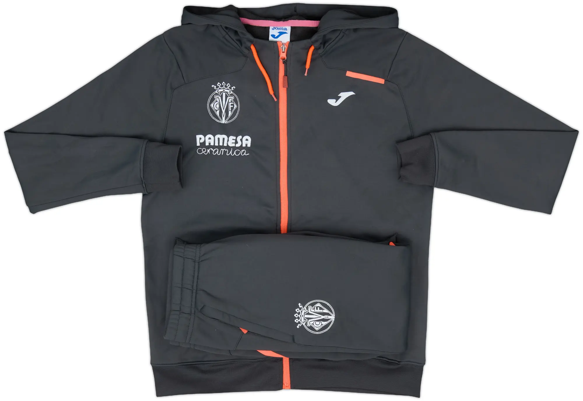 2017-18 Villarreal Joma Full Tracksuit - 9/10 - (S)