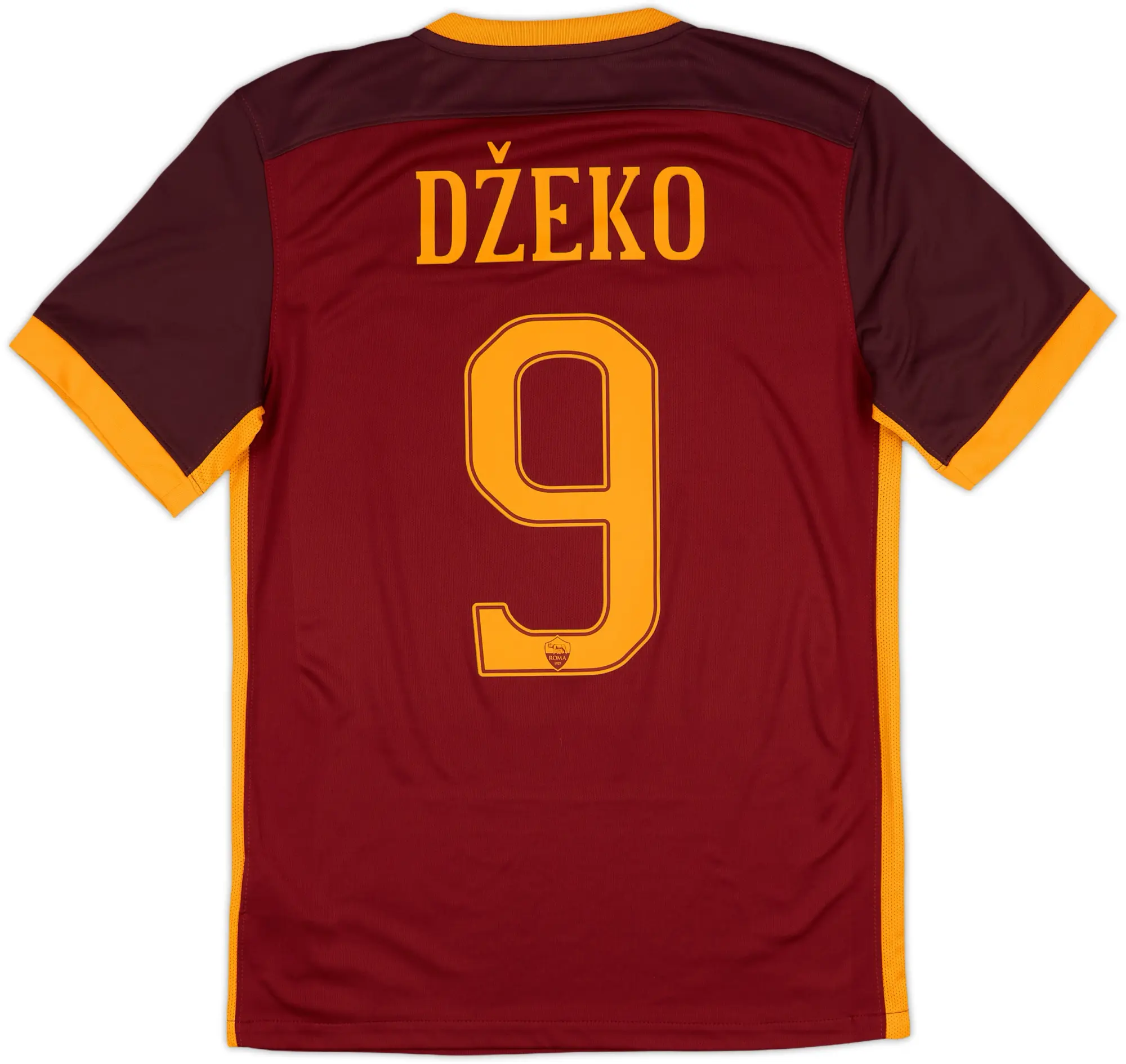 2015-16 Roma Home Shirt Dzeko #9 - 10/10 - (S)