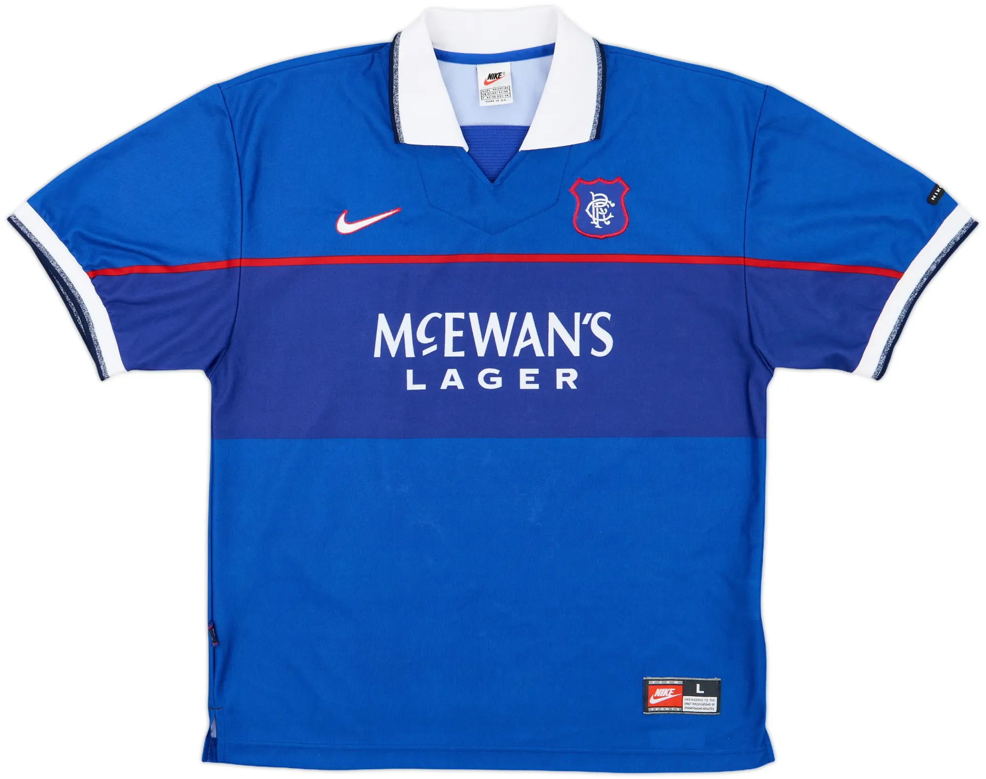 Nike Rangers Mens SS Home Shirt 1997/99