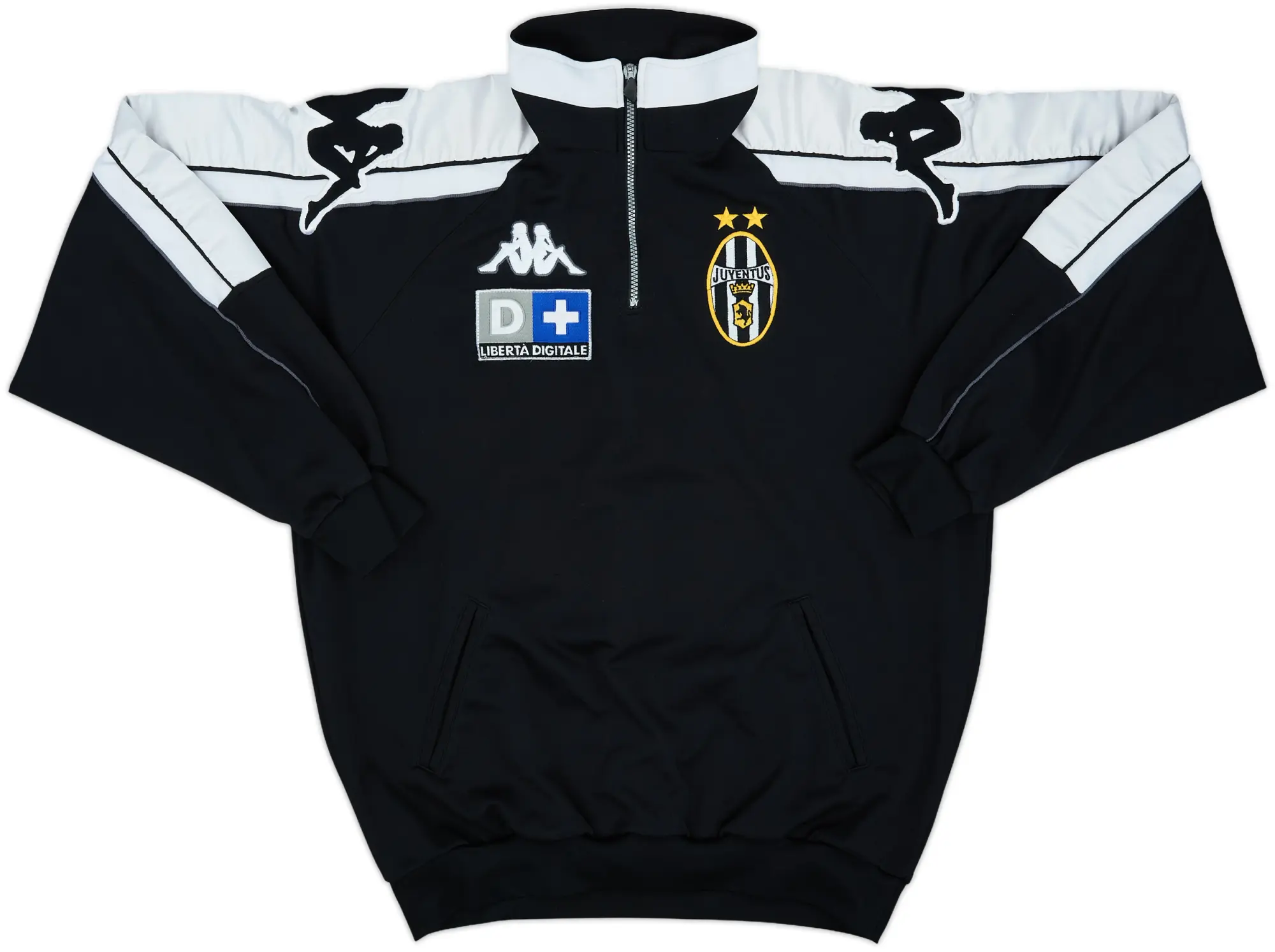 1998-99 Juventus Kappa 1/4 Zip Drill Top - 8/10 - (XL)