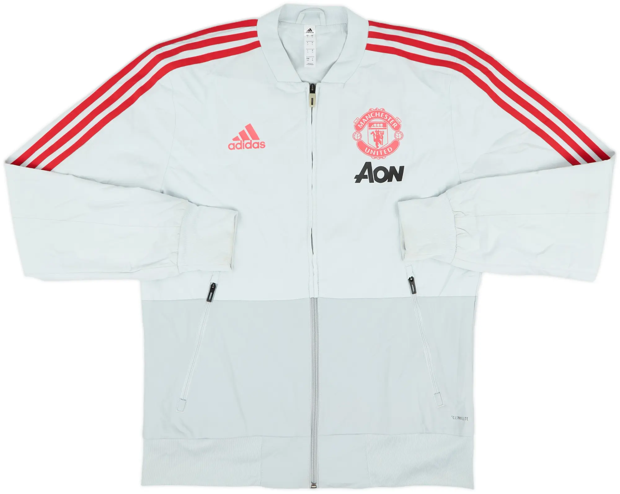2018-19 Manchester United adidas Track Jacket - 8/10 - (S)