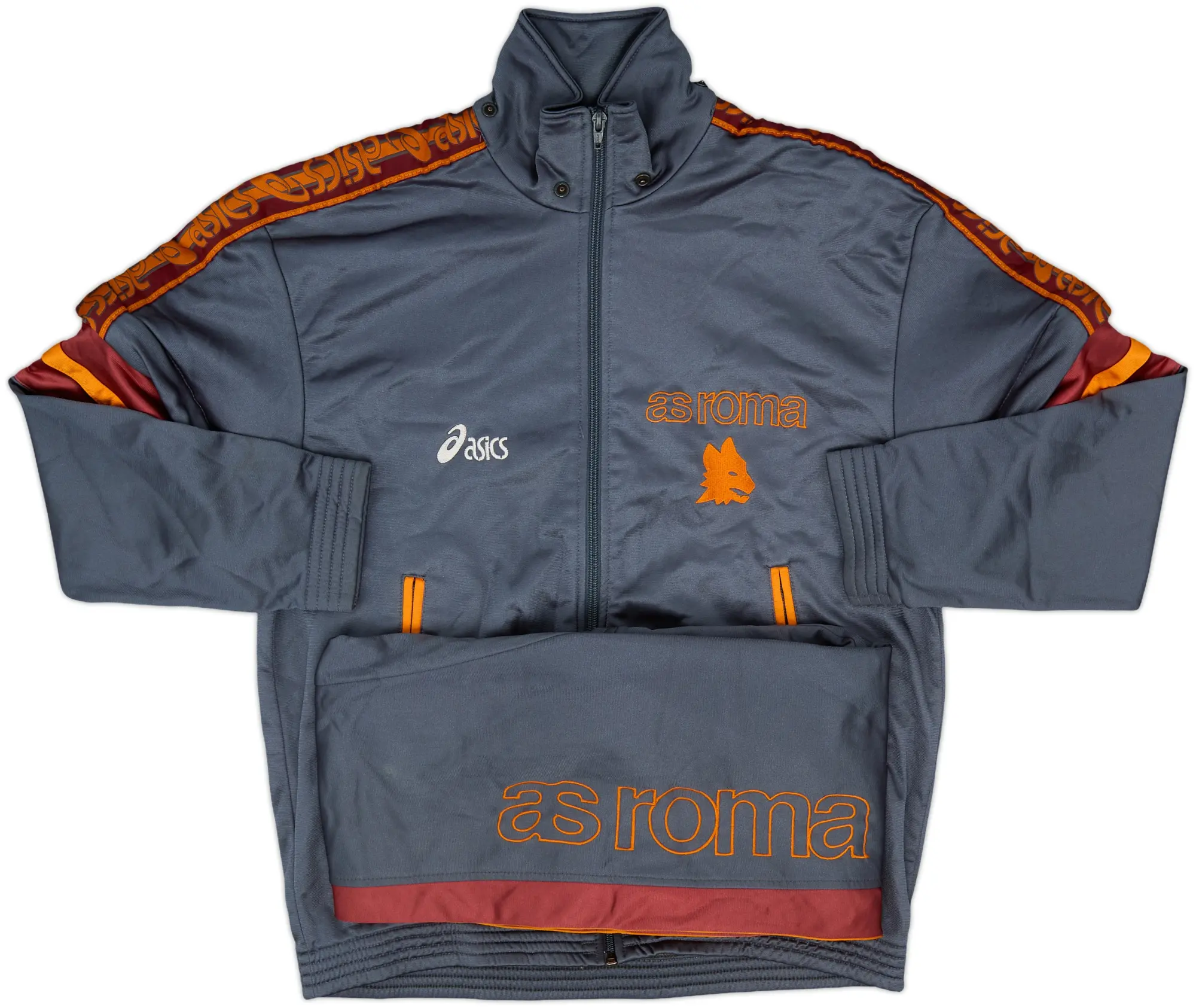 1995-96 Roma Asics Full Tracksuit - 8/10 - (L)