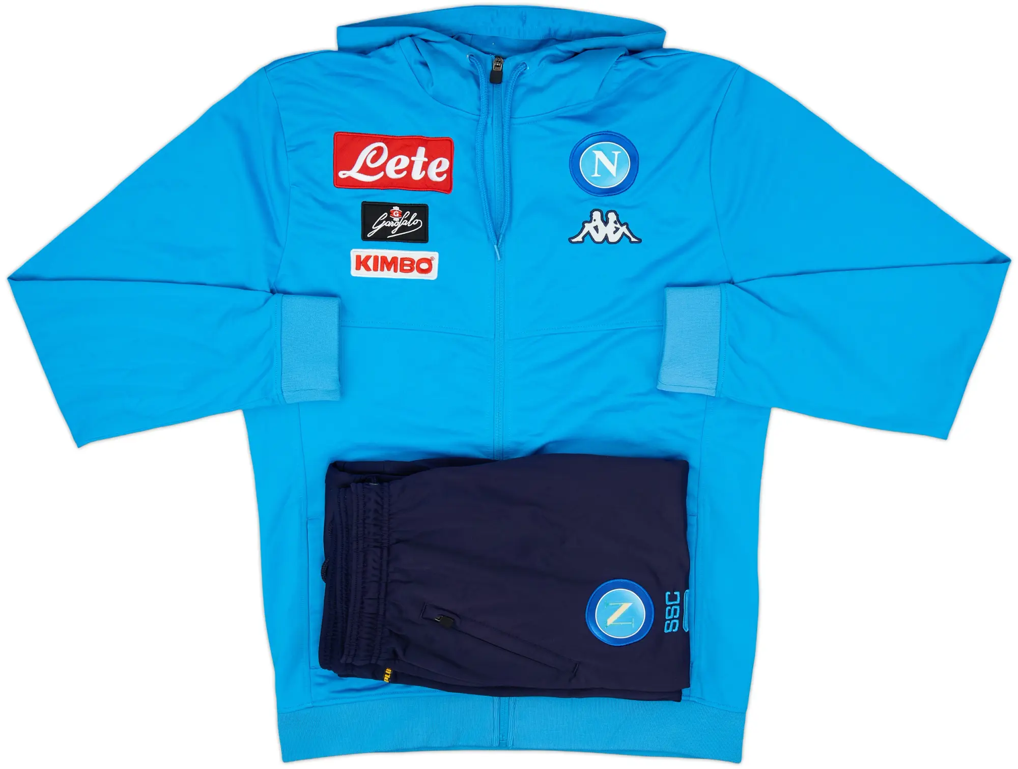 2017-18 Napoli Kappa Full Tracksuit - 8/10 - (XL)