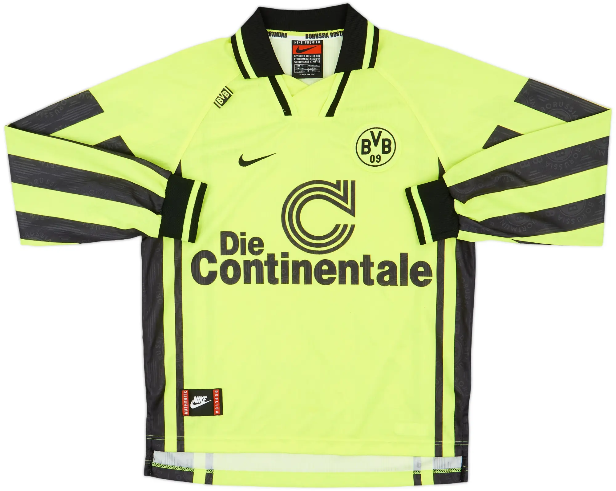 Nike Borussia Dortmund Mens LS Home Shirt 1996/97