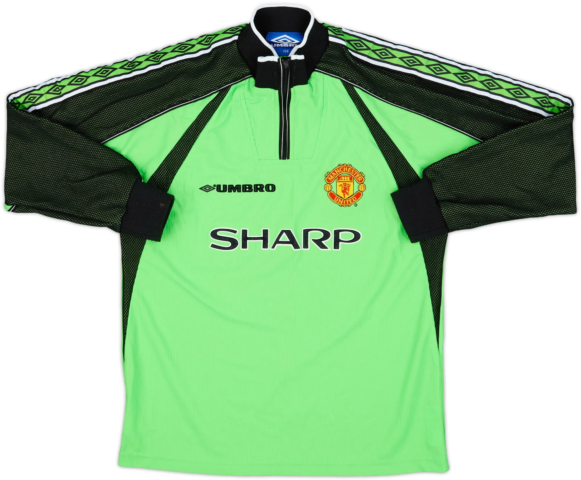 Umbro Manchester United Boys LS Goalkeeper Home Shirt 1998/99