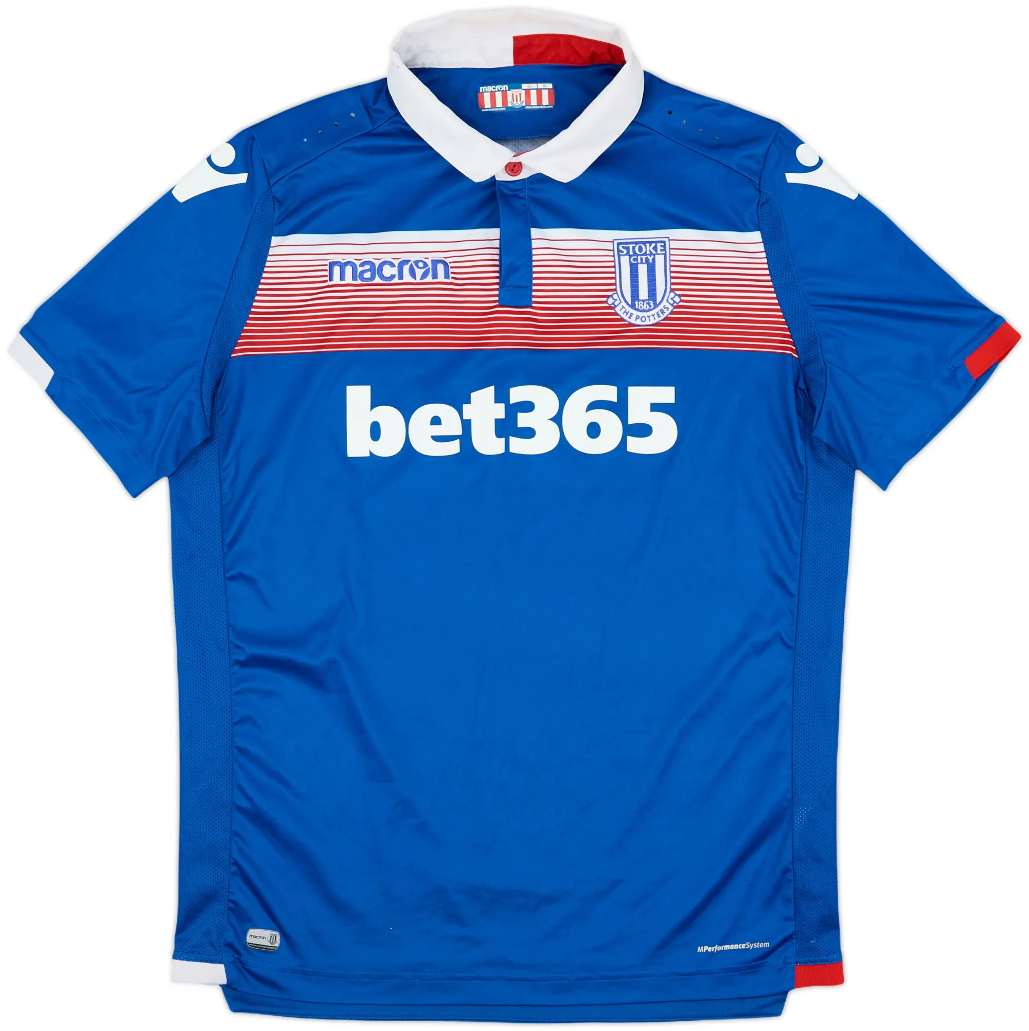 Macron Stoke City Mens SS Away Shirt 2017/18