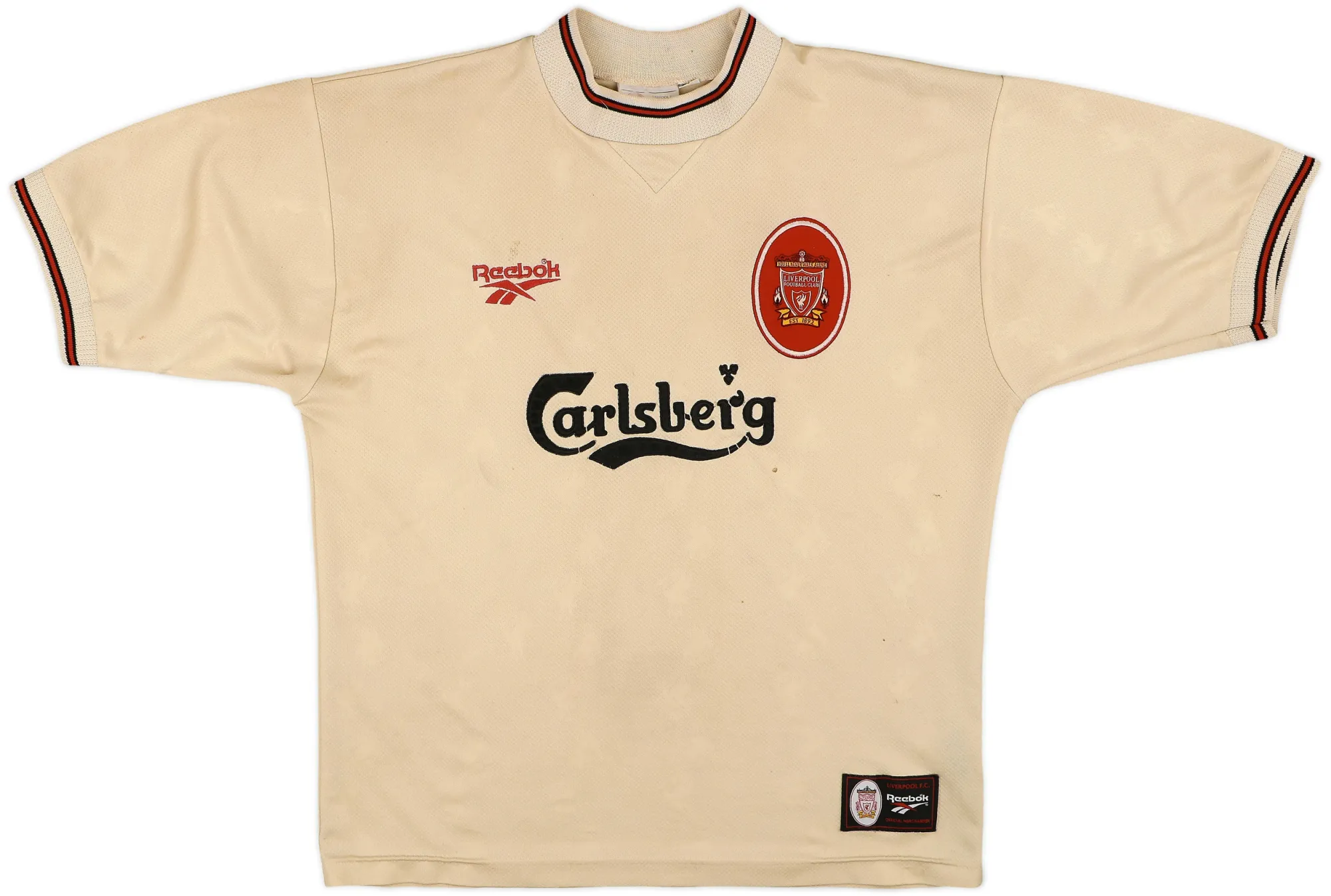 Reebok Liverpool Mens SS Away Shirt 1996/97