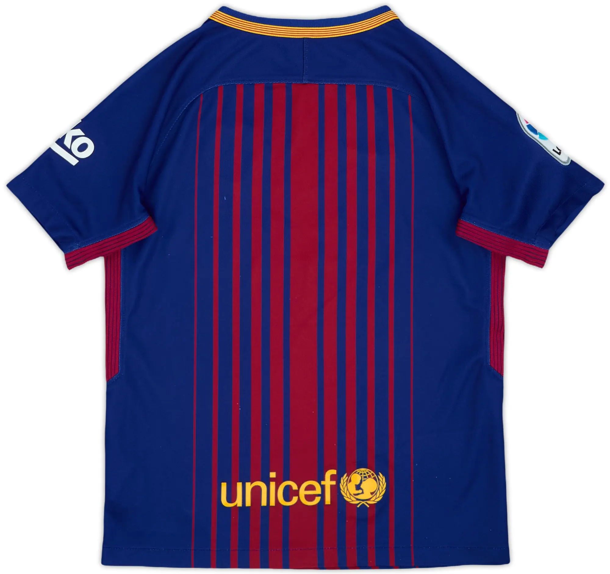 Nike Barcelona Boys SS Home Shirt 2017/18