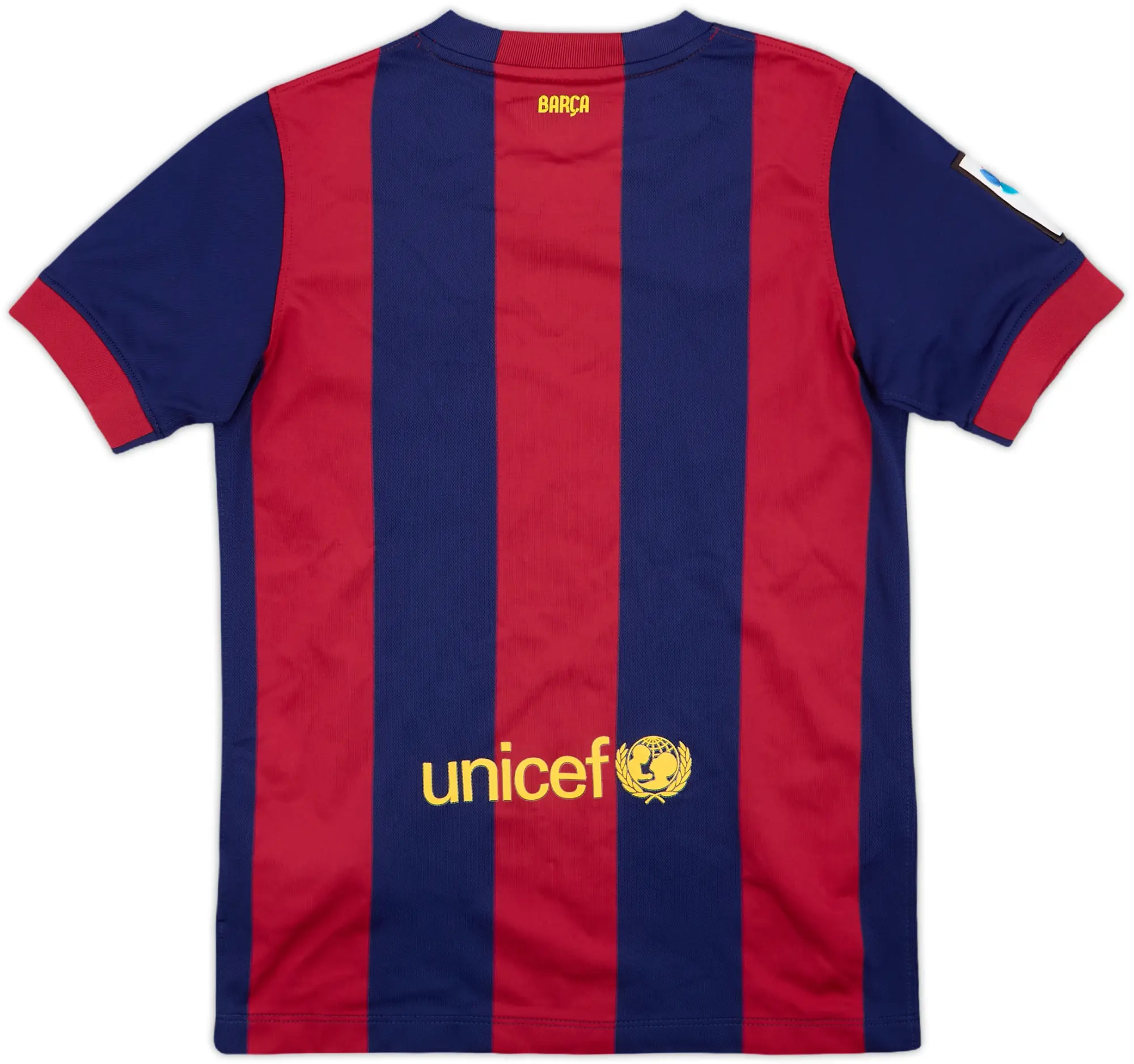 Nike Barcelona Boys SS Home Shirt 2014/15