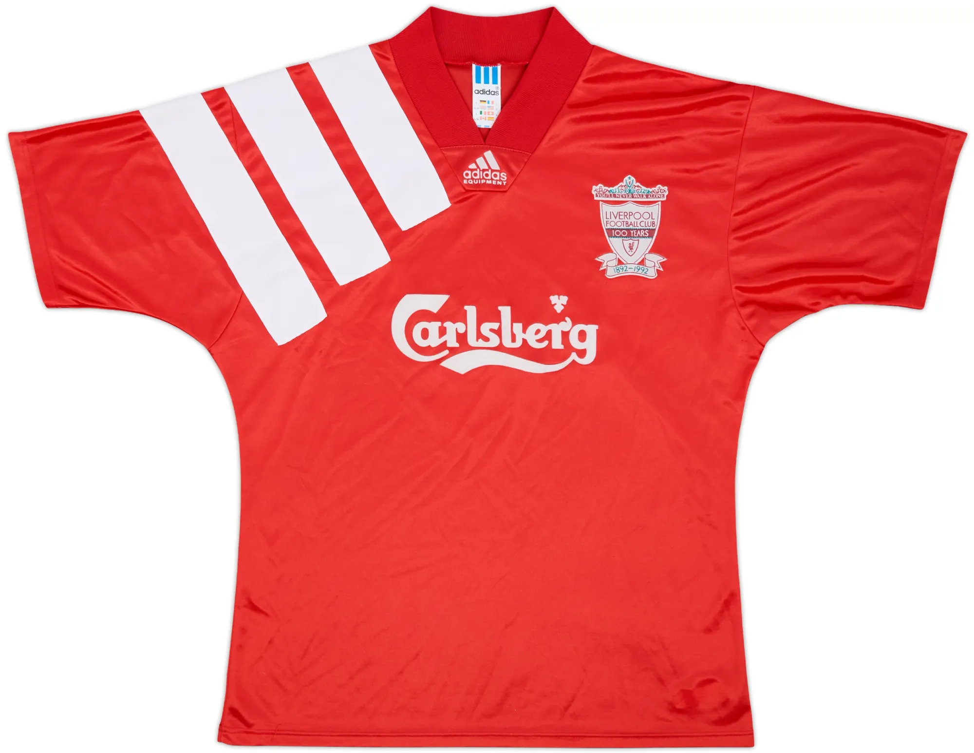 adidas Liverpool Mens SS Home Shirt 1992/93