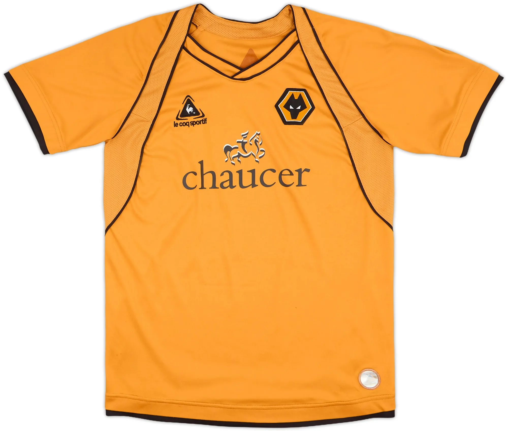 LeCoqSportif Wolverhampton Wanderers Boys SS Home Shirt 2006/08