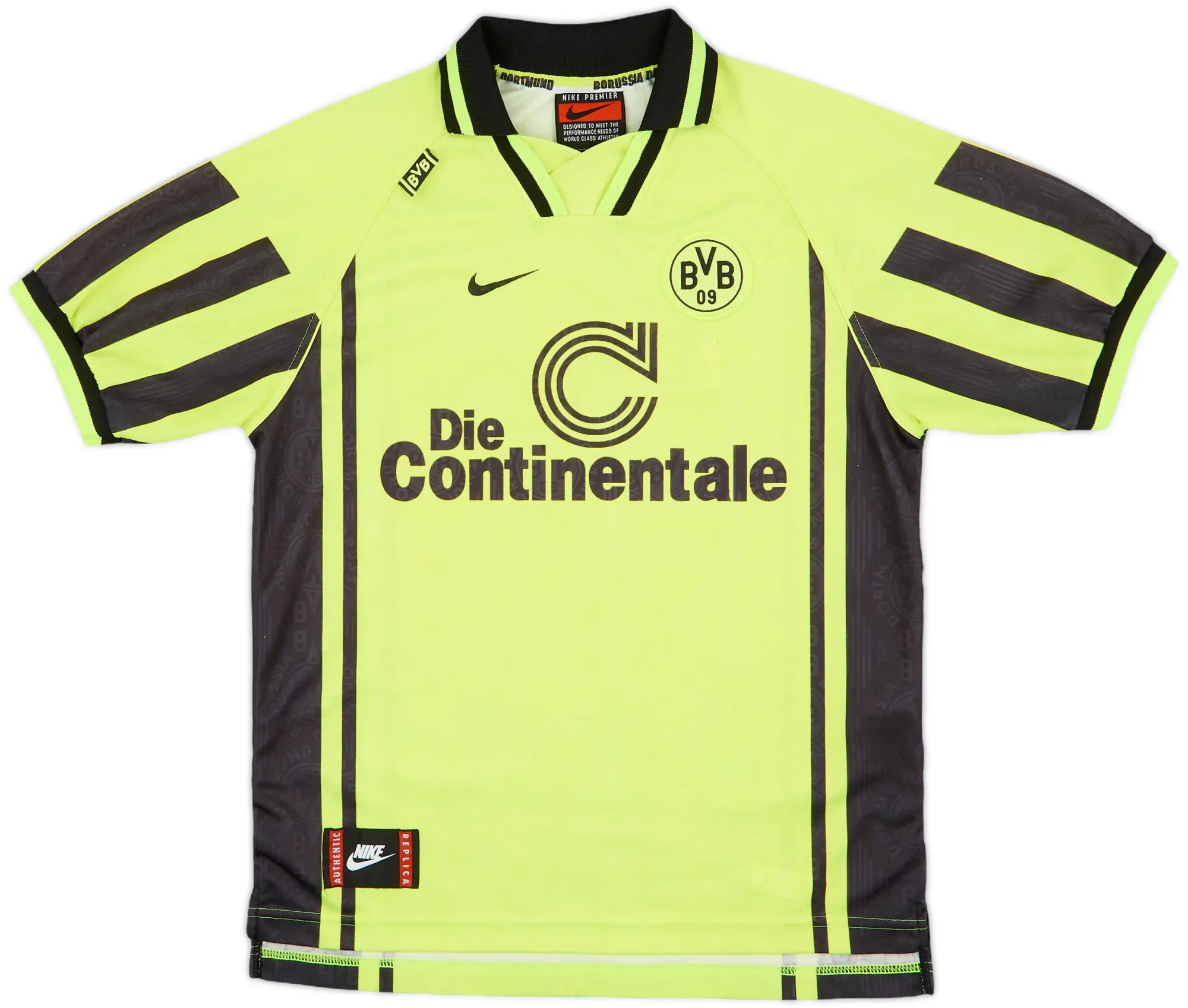 Nike Borussia Dortmund Boys SS Home Shirt 1996/97