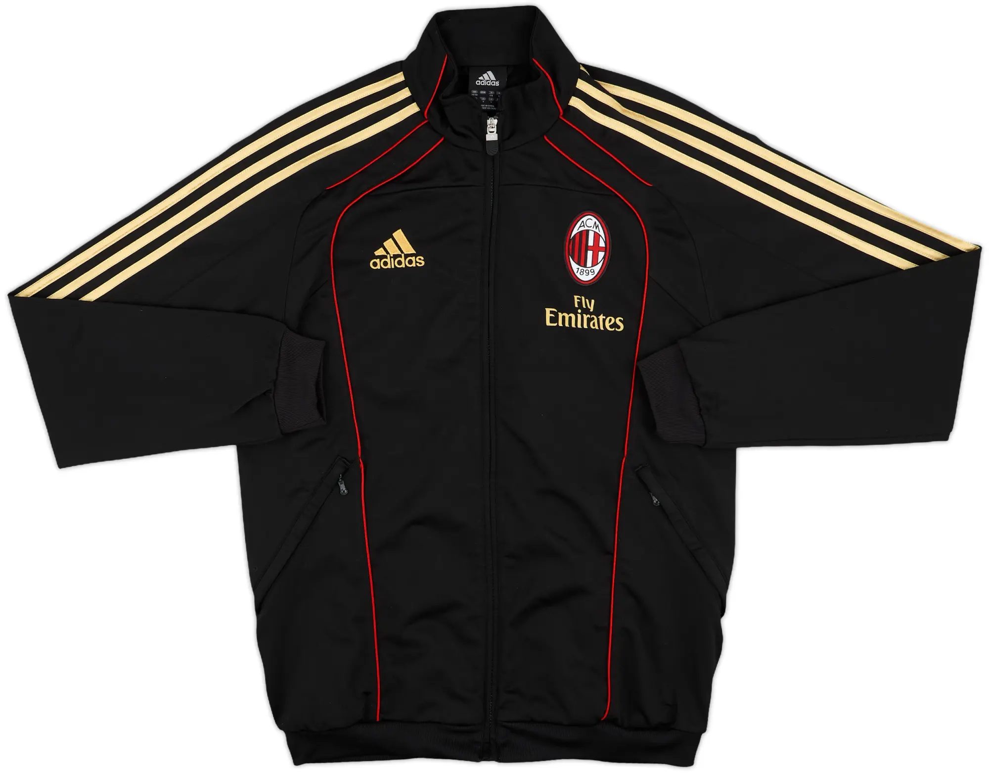 2010-11 AC Milan adidas Track Jacket - 9/10 - (M)