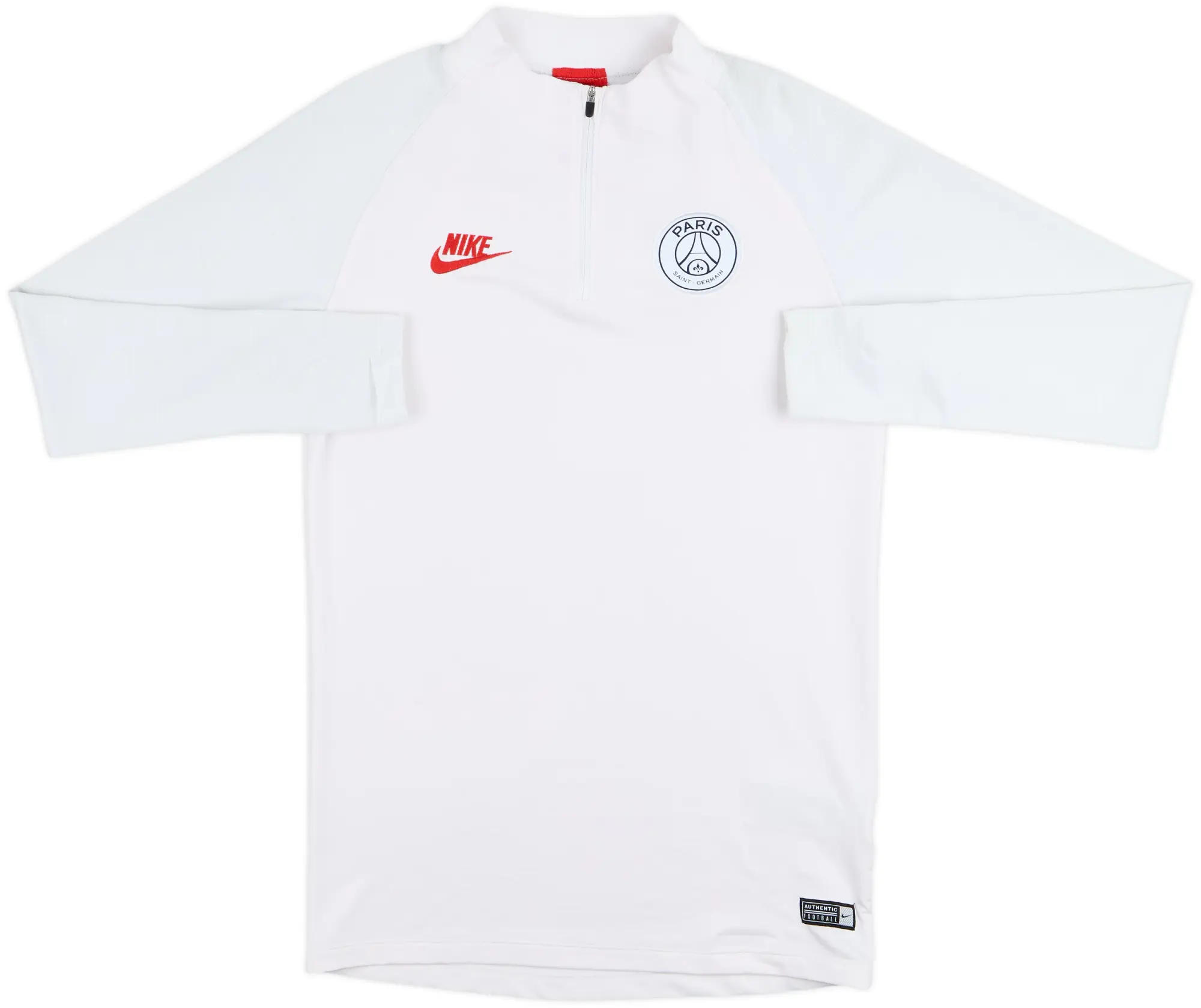 2019-20 Paris Saint-Germain Nike 1/4 Zip Drill Top - 7/10 - (S)