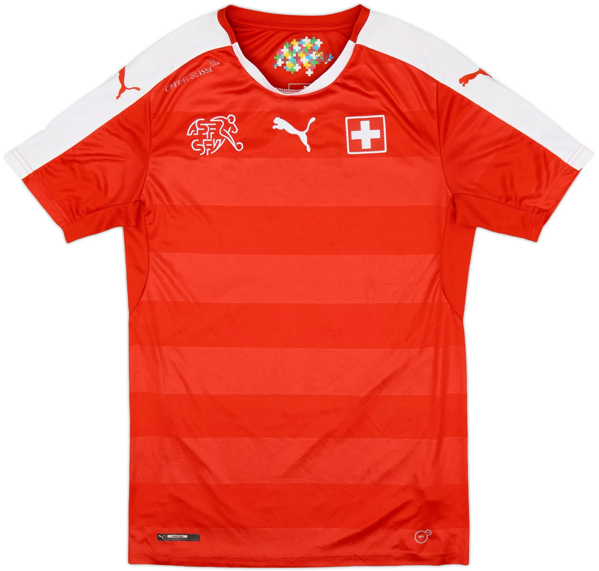 Puma Switzerland Mens SS Home Shirt 2016