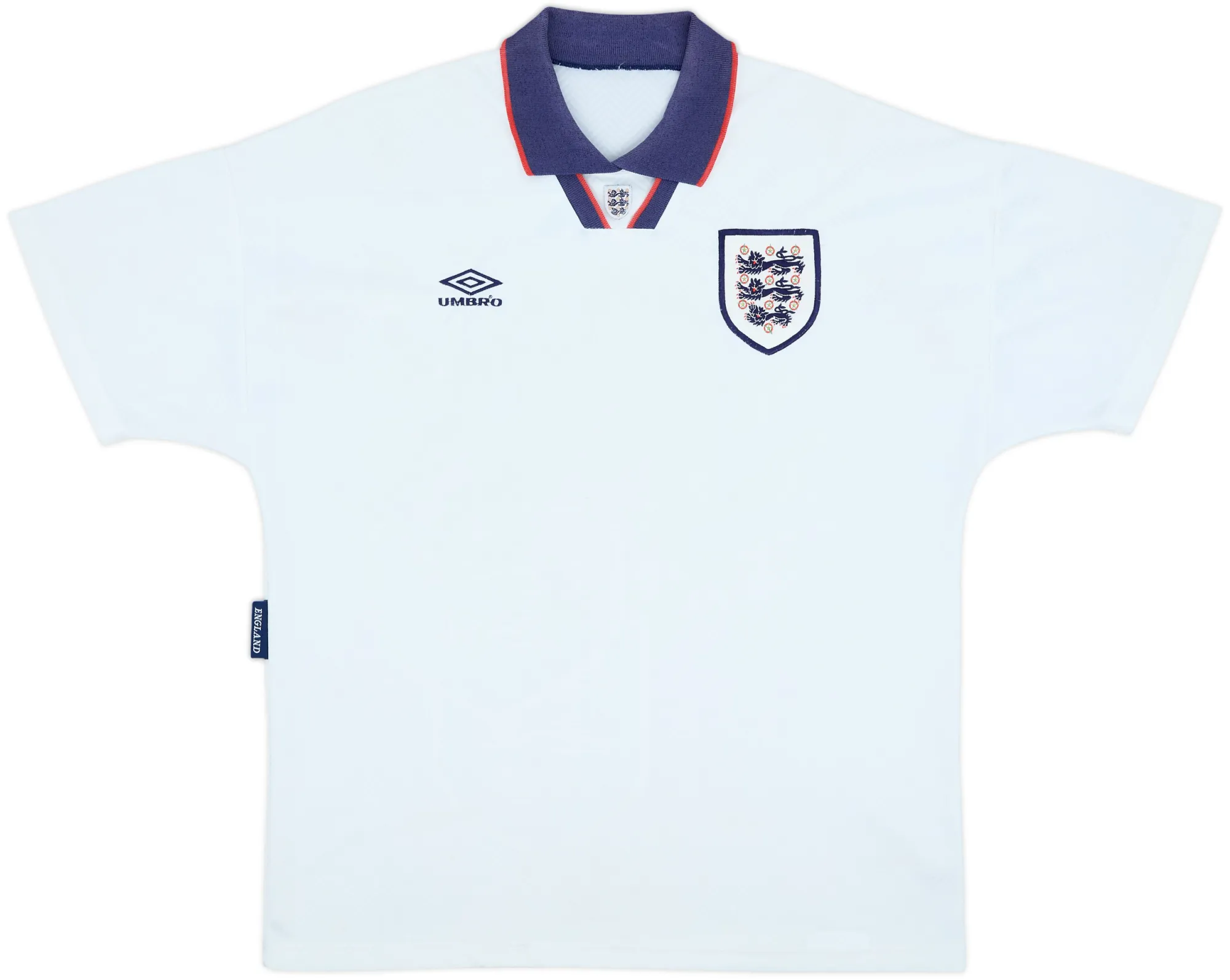 Umbro England Mens SS Home Shirt 1993