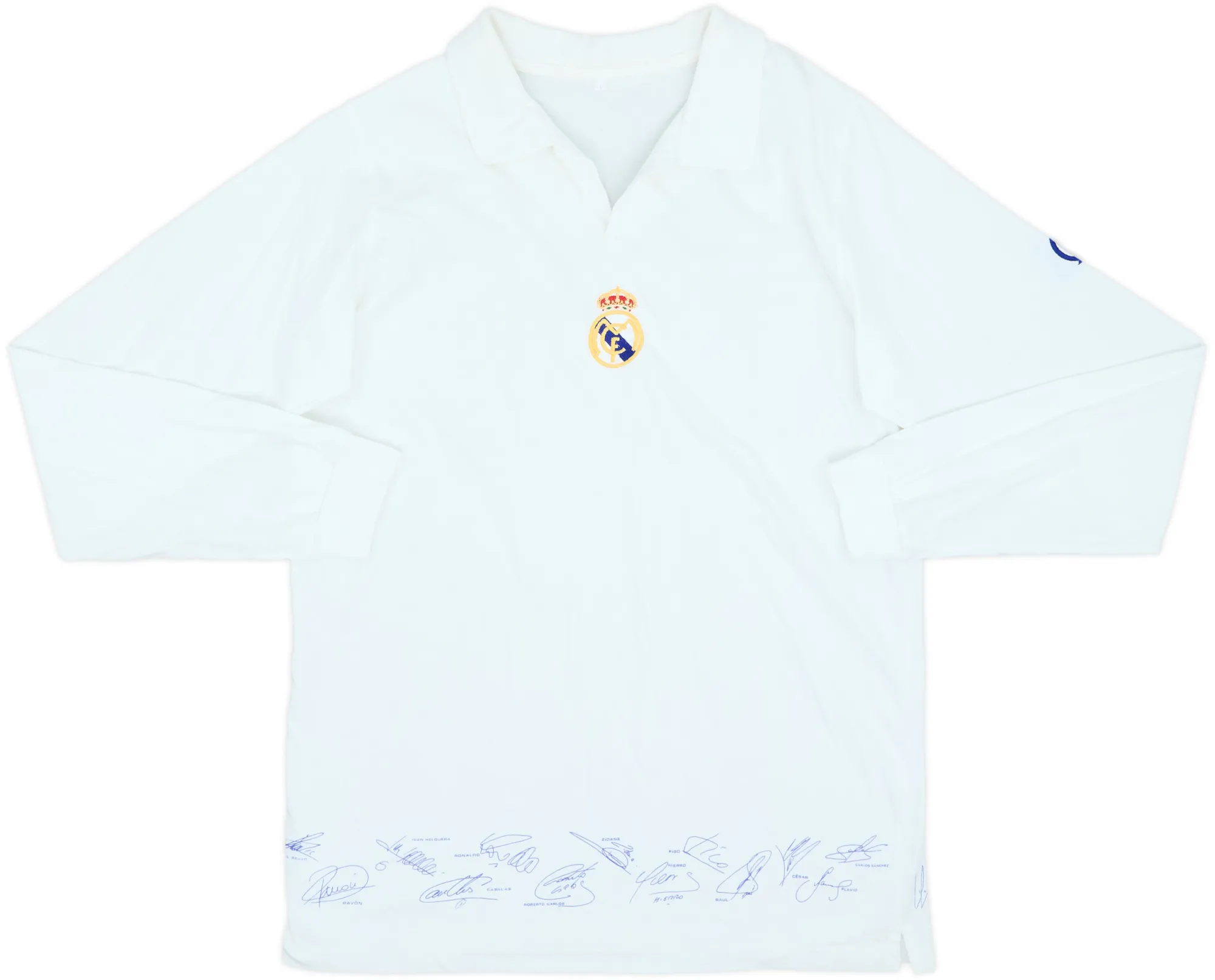 T-Shirts Real Madrid Mens LS Home Shirt 2002/03