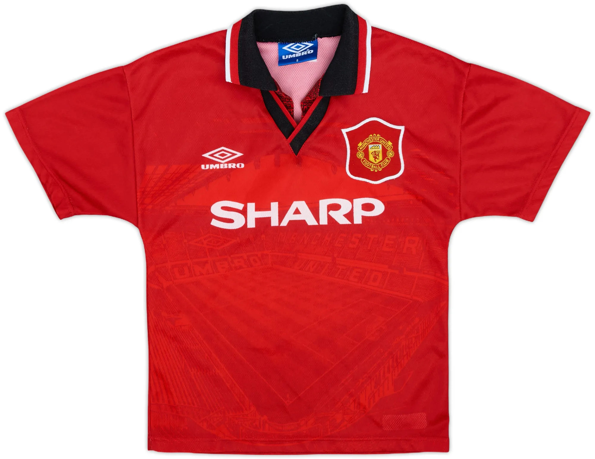 Umbro Manchester United Boys SS Home Shirt 1994/96