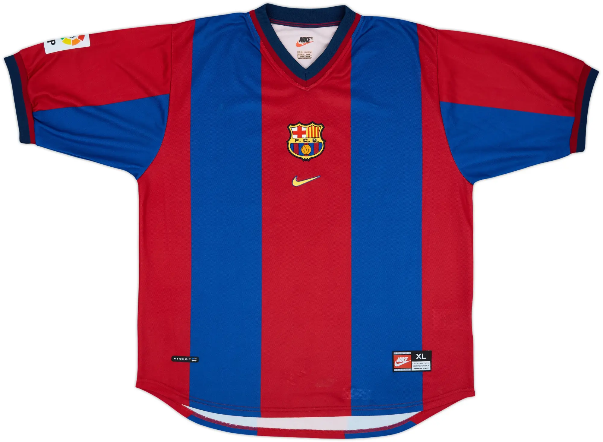 Nike Barcelona Mens SS Home Shirt 1998/00
