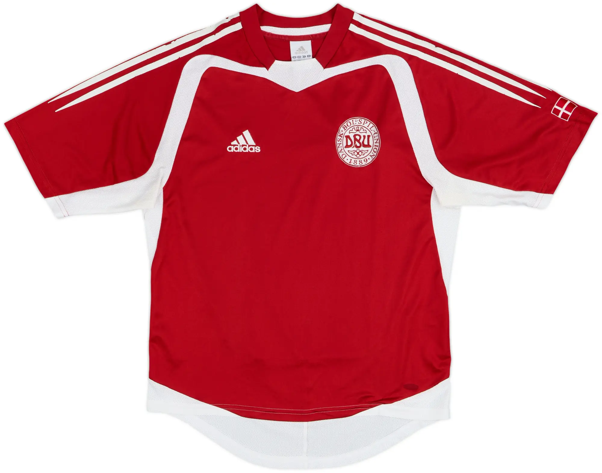 adidas Denmark Mens SS Home Shirt 2004