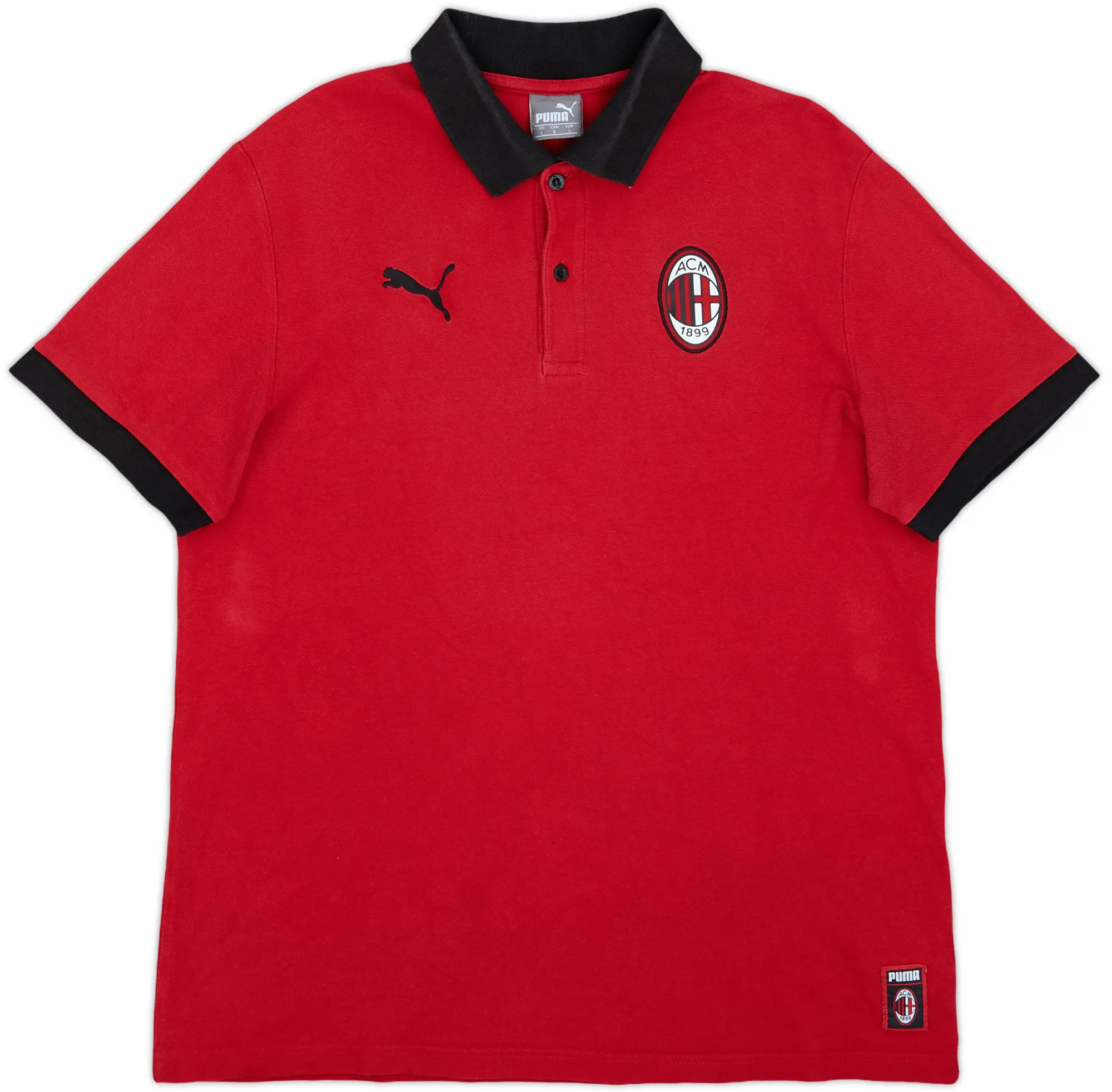2018-19 AC Milan Puma Polo Shirt - 9/10 - (L)