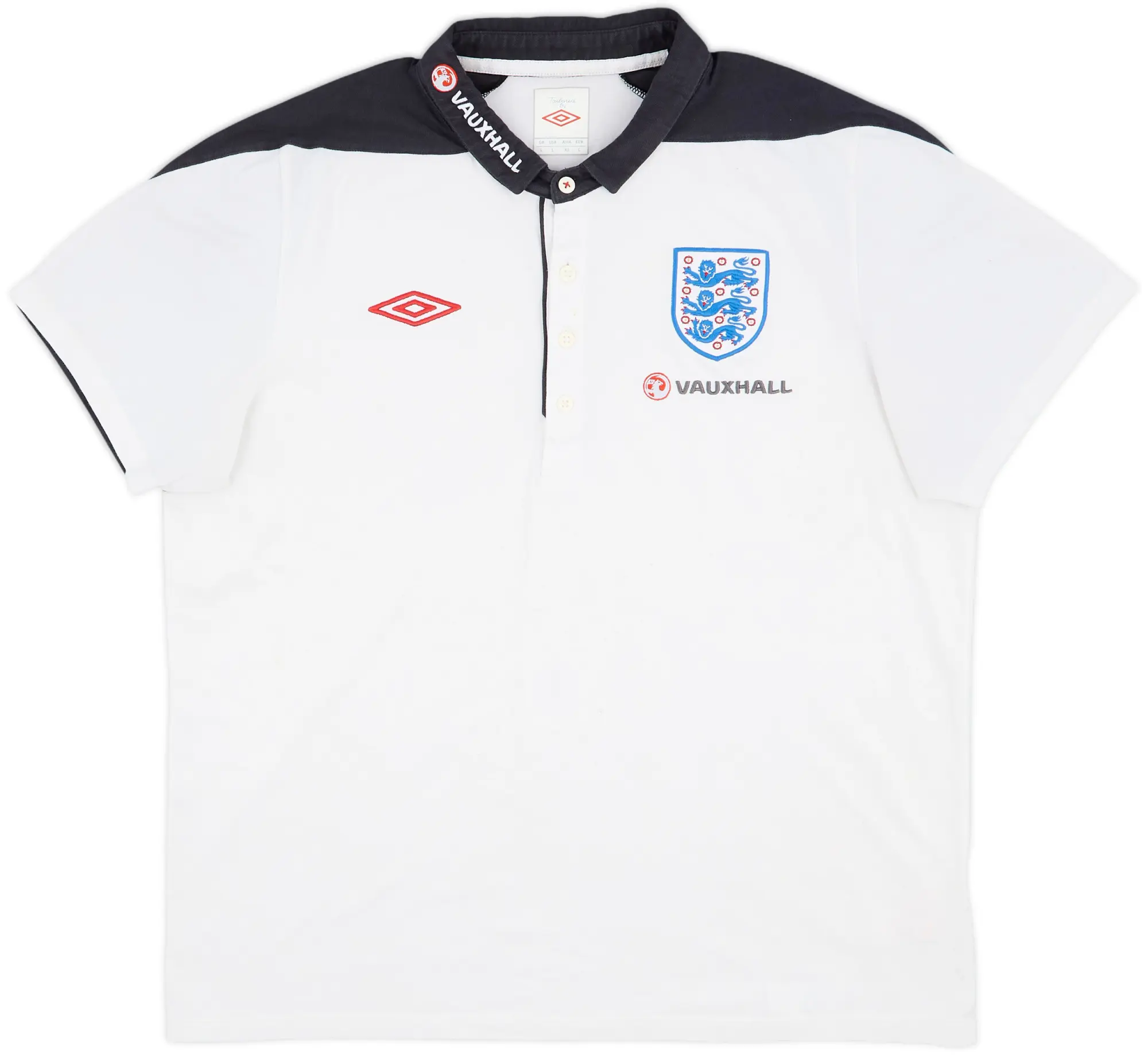 2012-13 England Umbro Polo Shirt - 6/10 - (L)