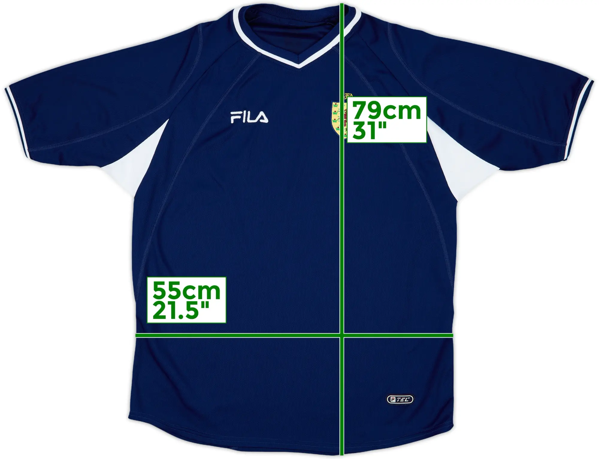 Fila Scotland Mens SS Home Shirt 2000