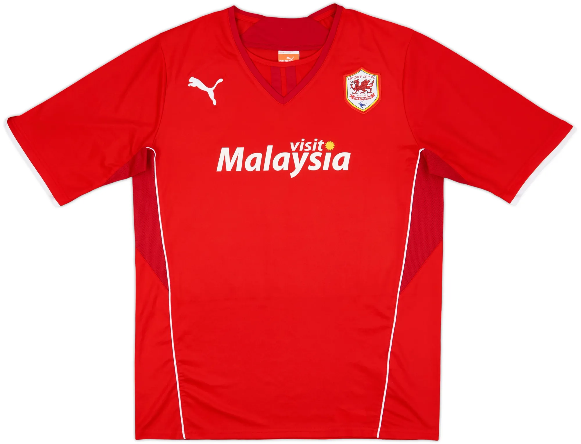 Puma Cardiff City Mens SS Home Shirt 2013/14