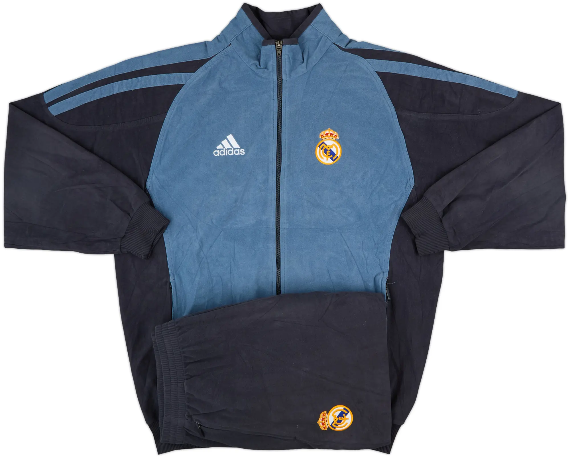 2001-02 Real Madrid adidas Tracksuit - 9/10 - (XL)