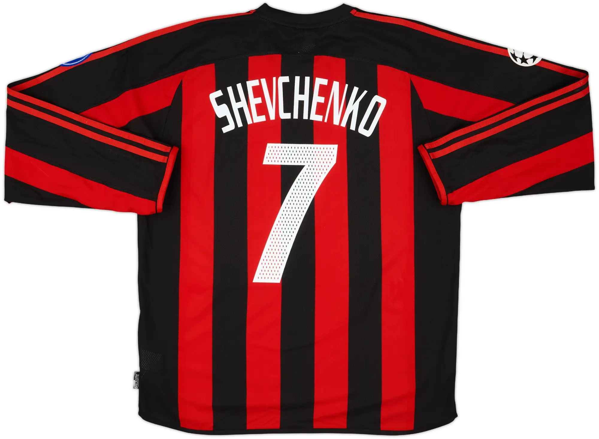2003-04 AC Milan Home L/S Shirt Shevchenko #7 - 5/10 - (L)