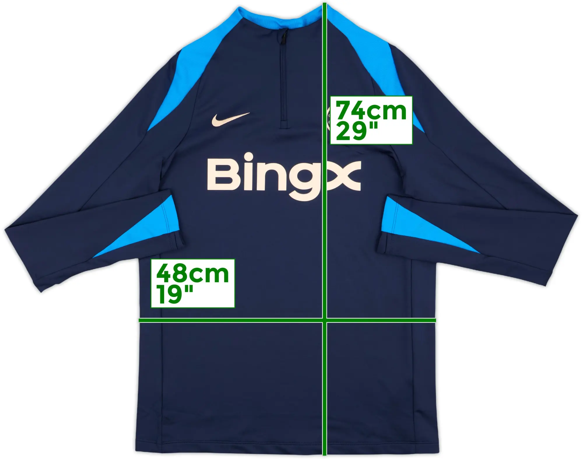 2024-25 Chelsea Nike 1/4 Zip Training Top - 6/10 - (M)